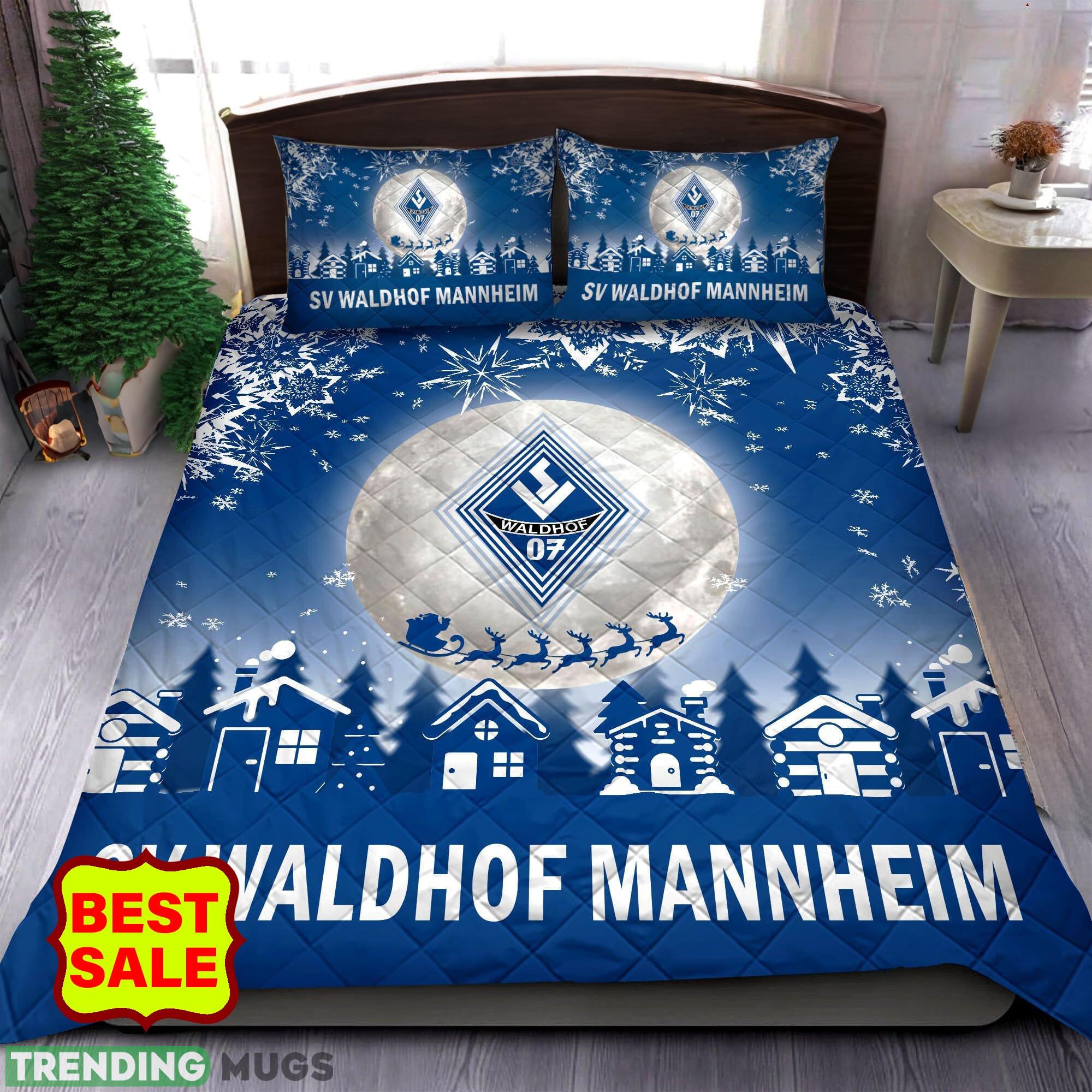 Bundesliga Waldhof Mannheim Big Logo Christmas Quilt Sets Blue Full Size King Queen Twin - Bundesliga Waldhof Mannheim Quilt Set_1 Bundesliga Waldhof Mannheim Big Logo Christmas Quilt Sets Blue Full Size King Queen Twin - Bundesliga Waldhof Mannheim Quilt Set_1