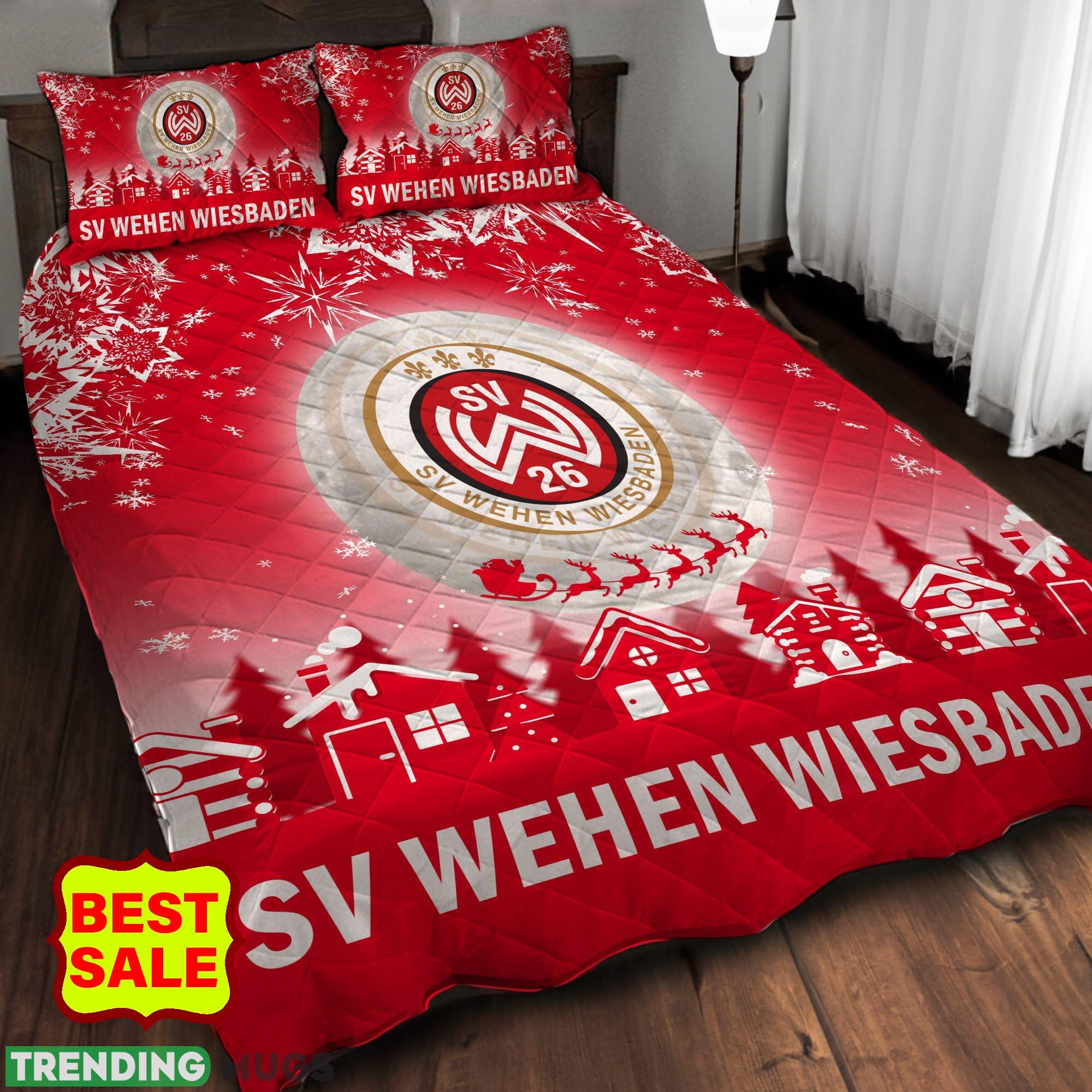 Bundesliga Wehen Wiesbaden Big Logo Christmas Quilt Sets Full Size King Queen Twin Quilt Set Bundesliga Wehen Wiesbaden Big Logo Christmas Quilt Sets Full Size King Queen Twin Quilt Set