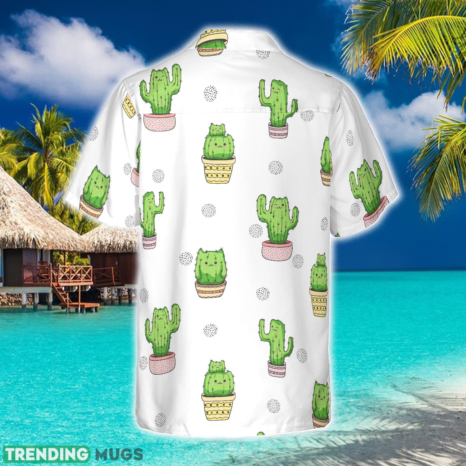 Cactus Cats Hawaiian Shirt Summer Beach Gift For Men And Women Hawaiian Shirt Cactus Cats Hawaiian Shirt Summer Beach Gift For Men And Women Hawaiian Shirt