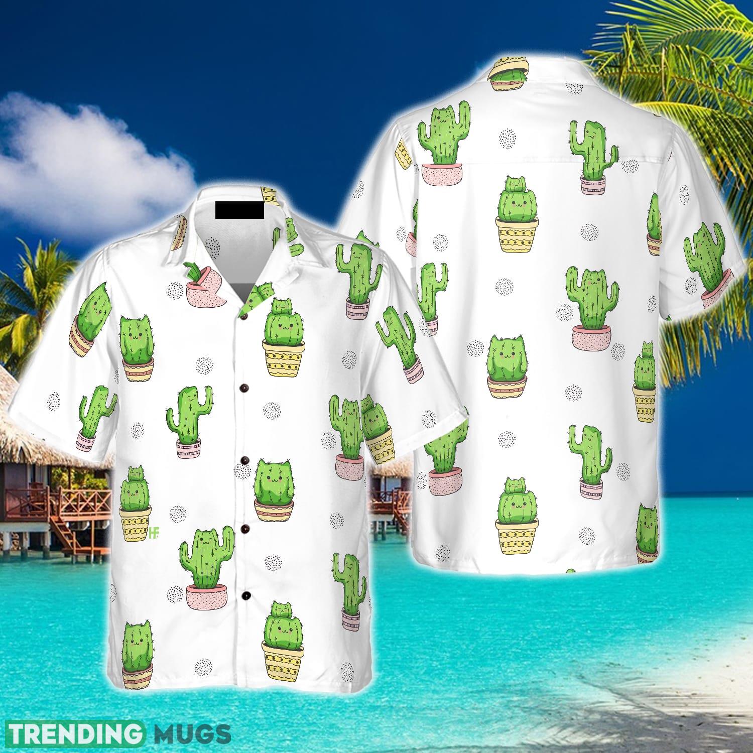 Cactus Cats Hawaiian Shirt Summer Beach Gift For Men And Women - Cactus Cats Hawaiian Shirt_1 Cactus Cats Hawaiian Shirt Summer Beach Gift For Men And Women - Cactus Cats Hawaiian Shirt_1