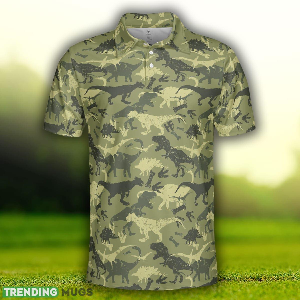 Camouflage Dinosaur Pattern Short Sleeve, Camo Military, Best Dinosaur Shirt Polo Shirt Polo Shirt Camouflage Dinosaur Pattern Short Sleeve, Camo Military, Best Dinosaur Shirt Polo Shirt Polo Shirt