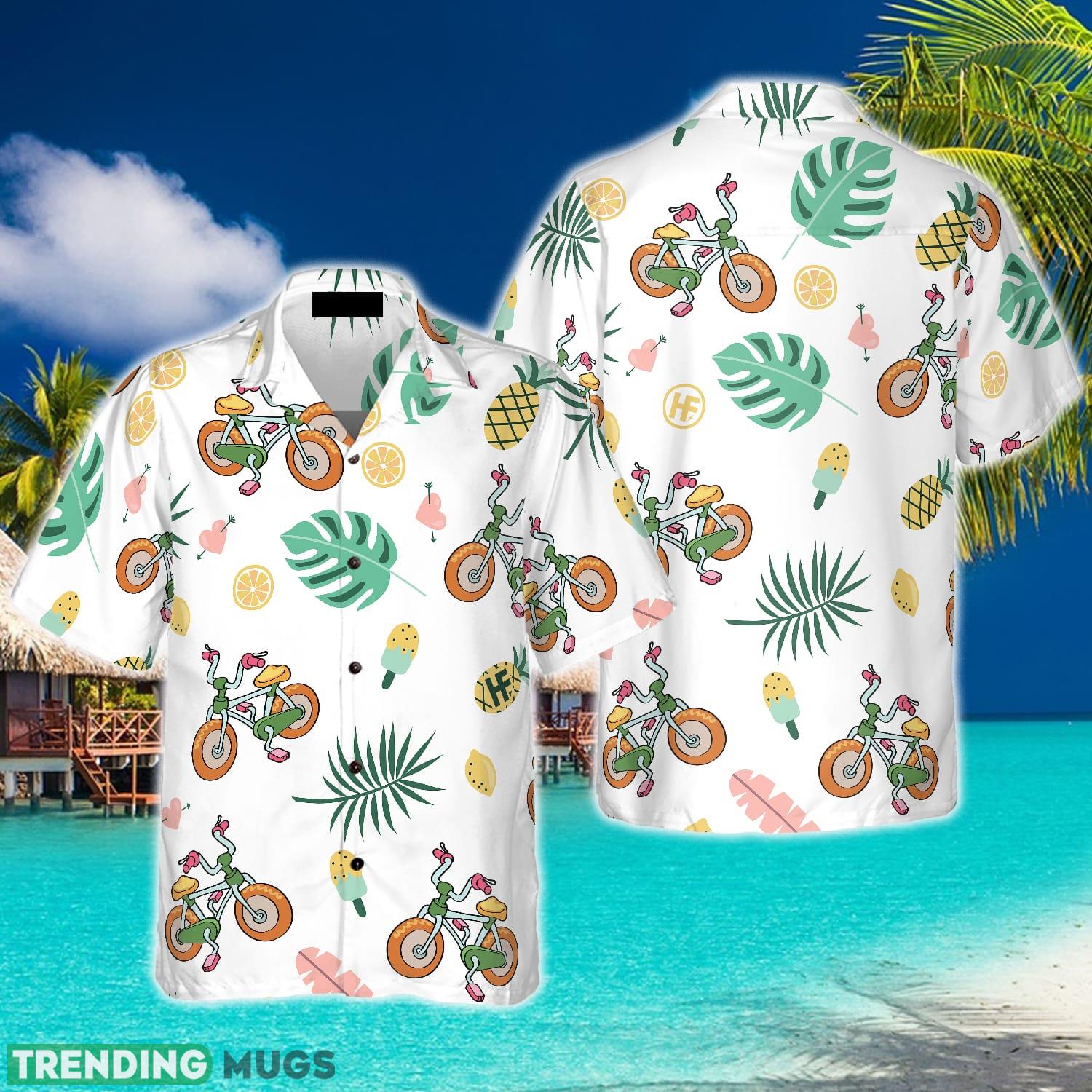 Cartoon Cycling Hawaiian Shirt Aloha Summer For Men And Women Gift - Cartoon Cycling Hawaiian Shirt_1 Cartoon Cycling Hawaiian Shirt Aloha Summer For Men And Women Gift - Cartoon Cycling Hawaiian Shirt_1