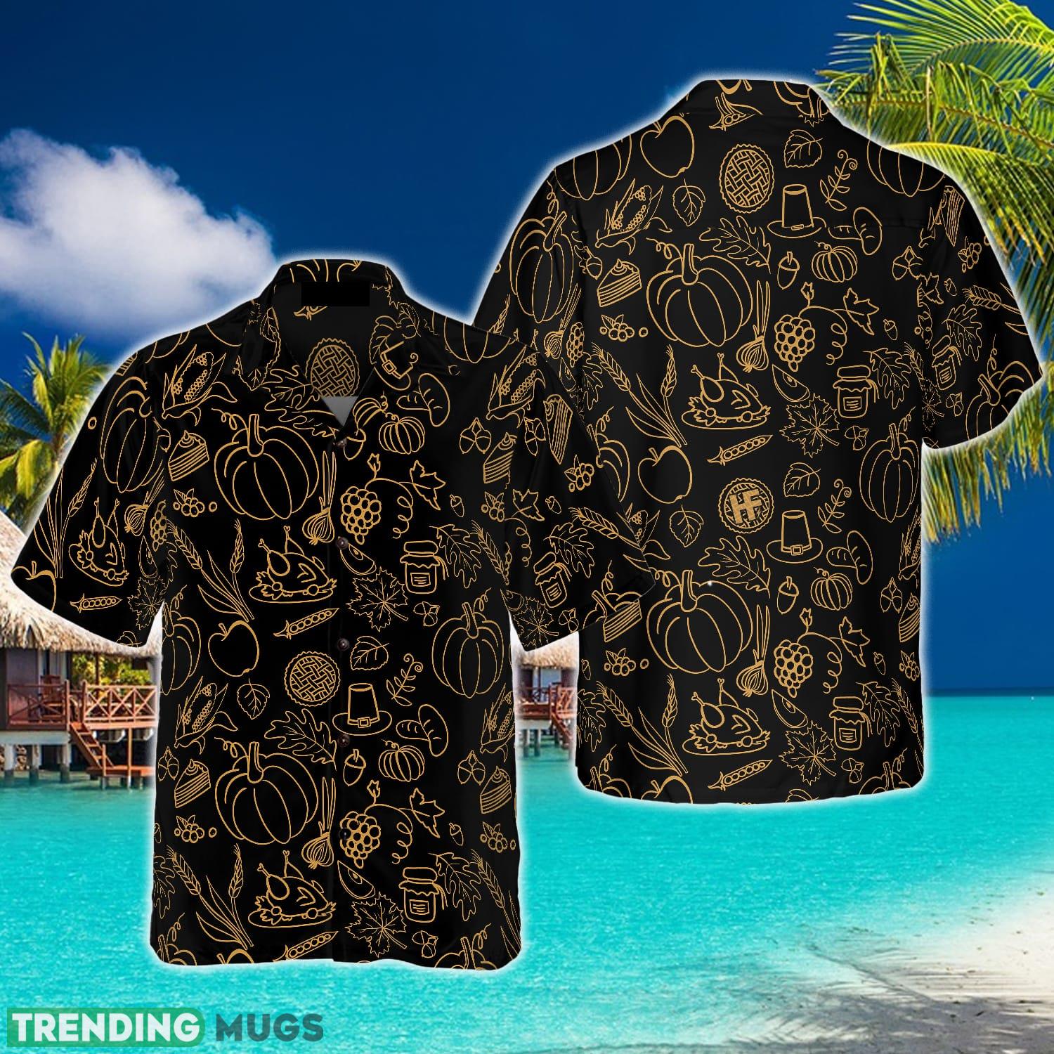 Cartoon Thanksgiving Pattern 3D Hawaiian Shirt Beach Summer For Men And Women Gift - Cartoon Thanksgiving Pattern Hawaiian Shirt_1 Cartoon Thanksgiving Pattern 3D Hawaiian Shirt Beach Summer For Men And Women Gift - Cartoon Thanksgiving Pattern Hawaiian Shirt_1