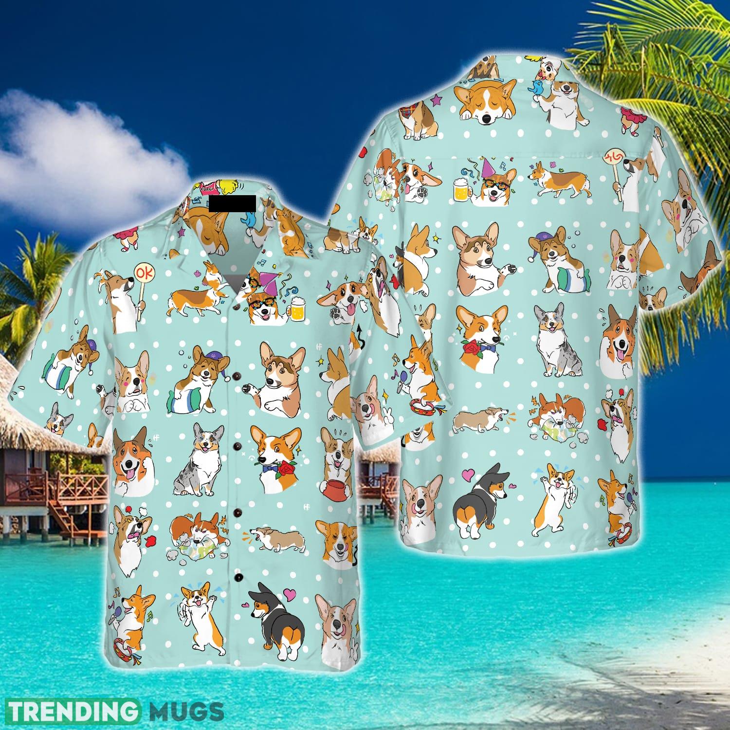 Cartoon Welsh Corgi 3D Hawaiian Shirt Beach Summer For Men And Women Gift - Cartoon Welsh Corgi Hawaiian Shirt, Best Dog Shirt For Corgi Lovers Gifts_1 Cartoon Welsh Corgi 3D Hawaiian Shirt Beach Summer For Men And Women Gift - Cartoon Welsh Corgi Hawaiian Shirt, Best Dog Shirt For Corgi Lovers Gifts_1