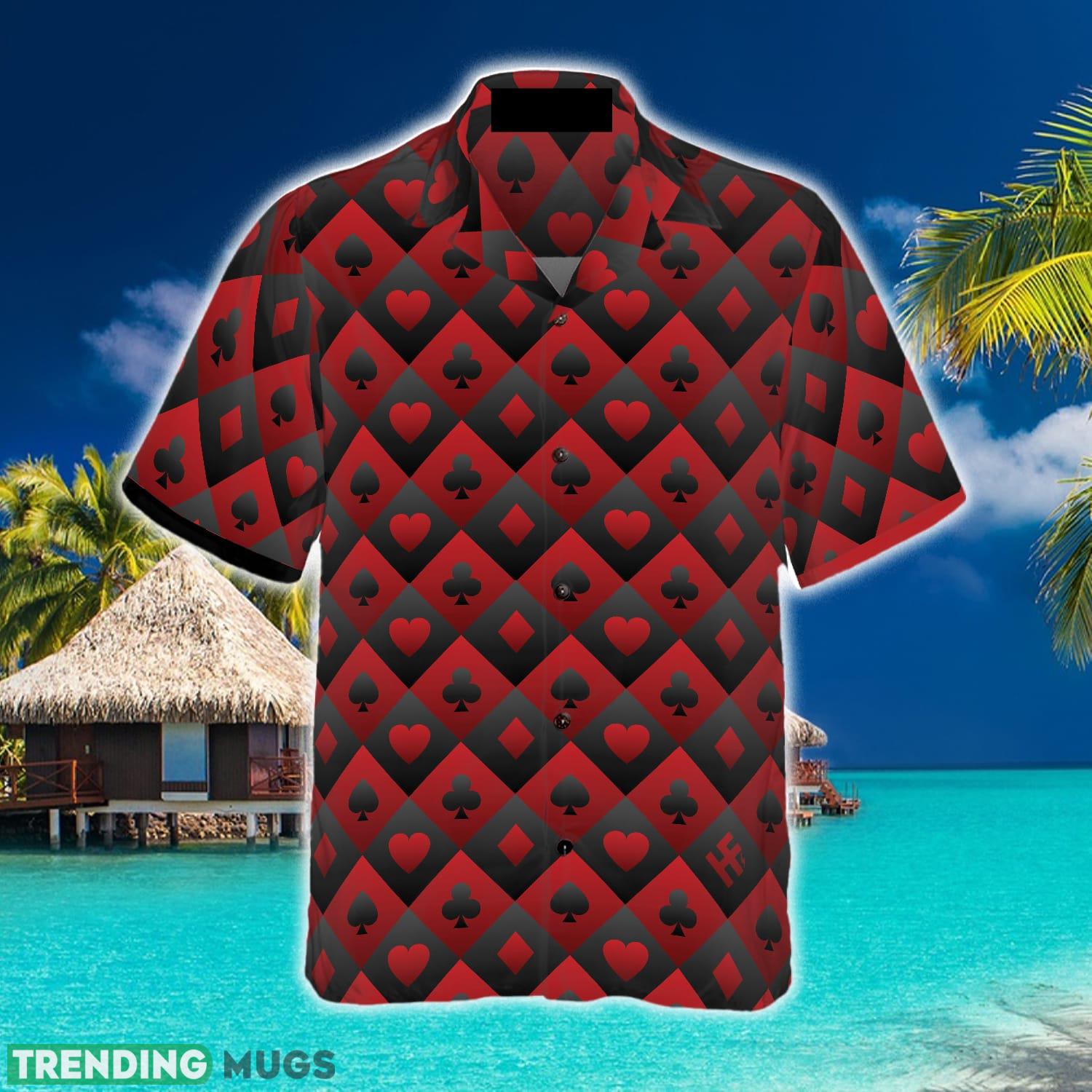 Casino Black And Red Pattern Hawaiian Shirt Aloha Summer For Men And Women Gift Hawaiian Shirt Casino Black And Red Pattern Hawaiian Shirt Aloha Summer For Men And Women Gift Hawaiian Shirt