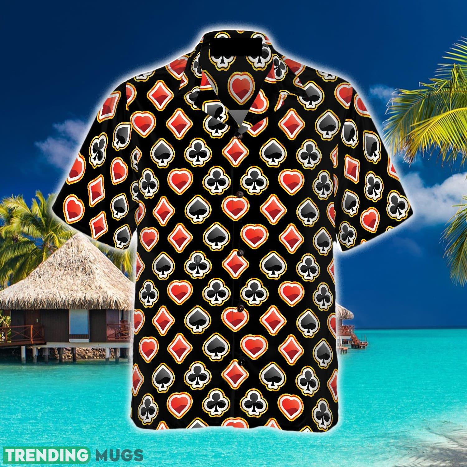 Casino Poker Black Background Hawaiian Shirt Aloha Summer For Men And Women Gift Hawaiian Shirt Casino Poker Black Background Hawaiian Shirt Aloha Summer For Men And Women Gift Hawaiian Shirt