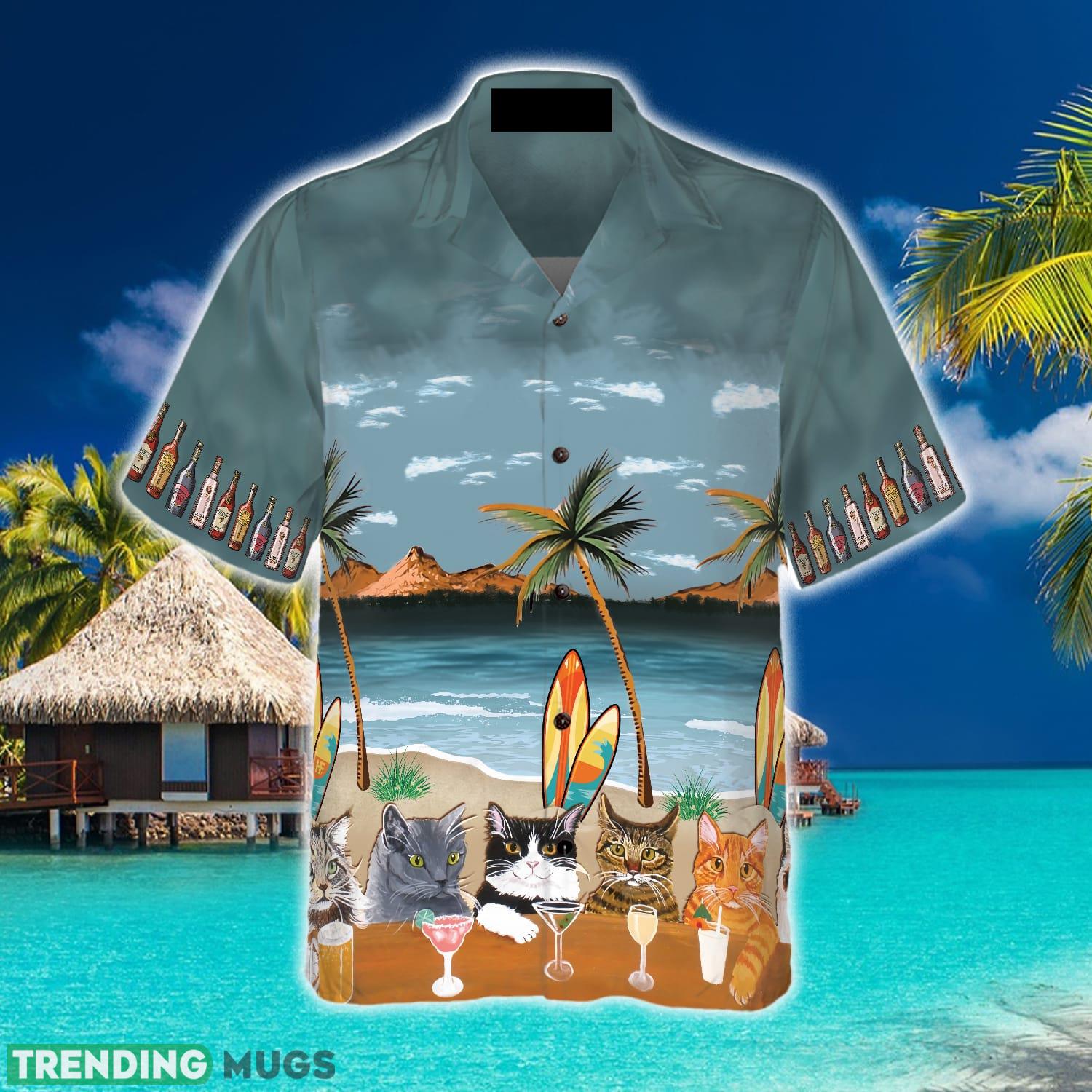 Cat Beer Alcohol 3D Hawaiian Shirt Beach Summer For Men And Women Gift Hawaiian Shirt Cat Beer Alcohol 3D Hawaiian Shirt Beach Summer For Men And Women Gift Hawaiian Shirt