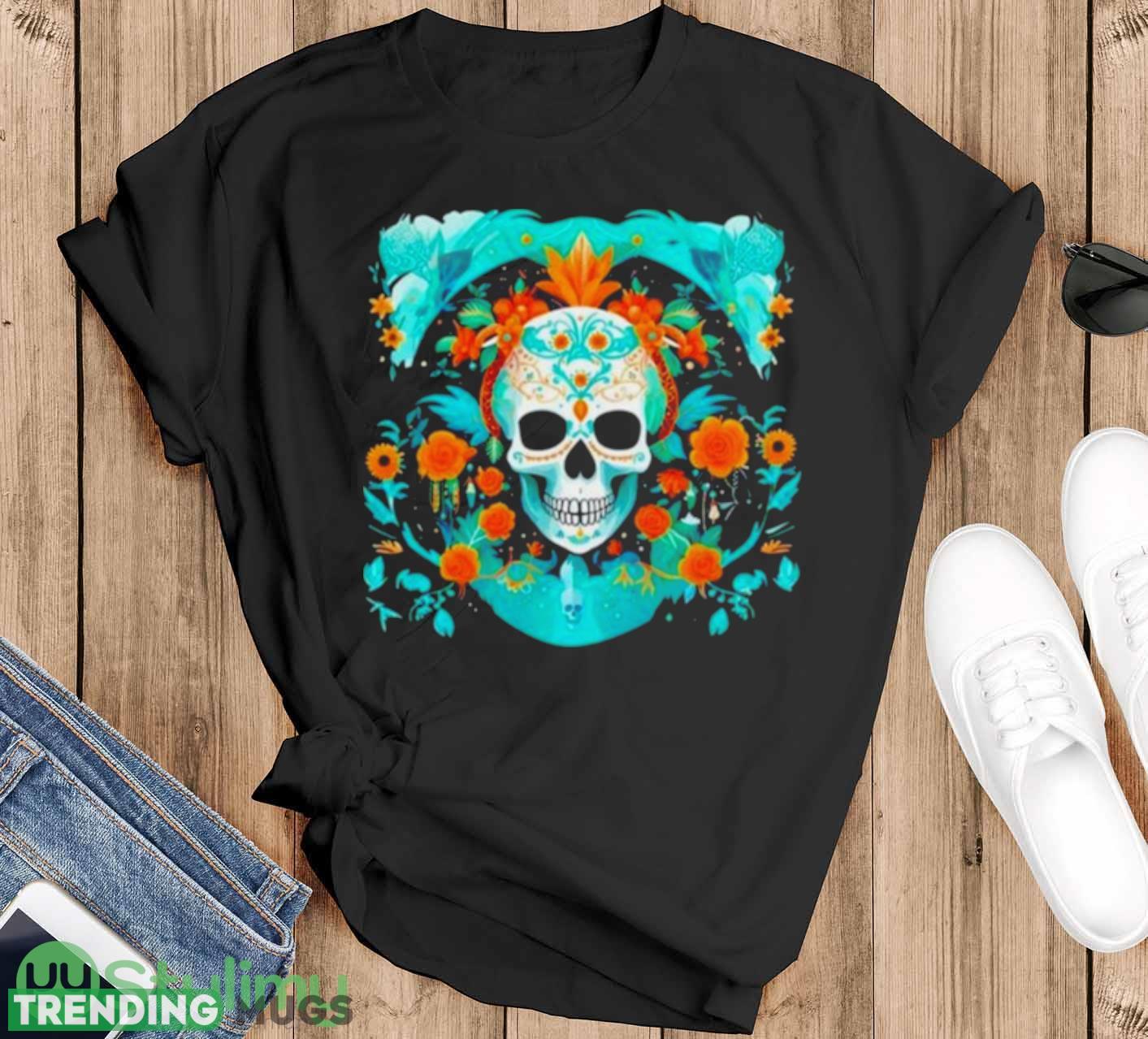 Catrina Skull Halloween 2023 T Shirt - Black T-Shirt Catrina Skull Halloween 2023 T Shirt - Black T-Shirt