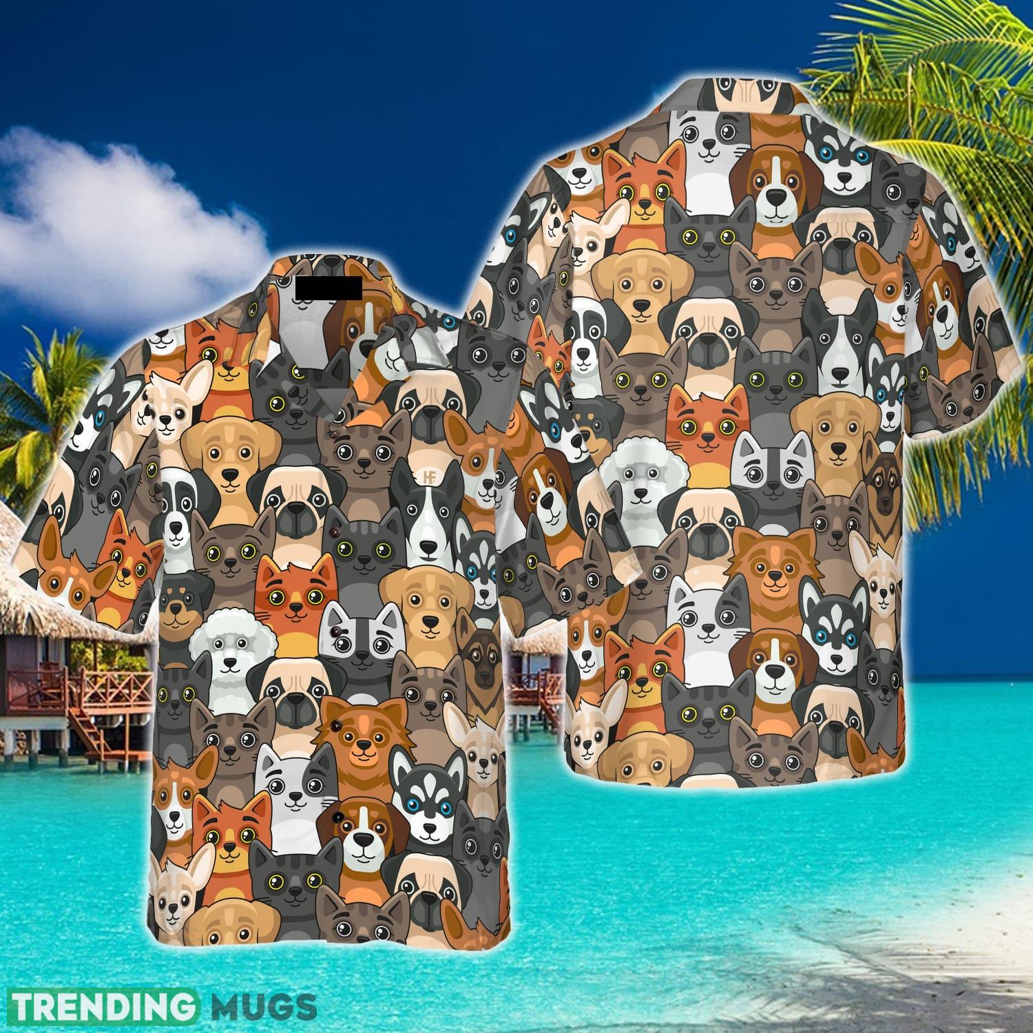 Cats And Dogs Seamless Pattern Hawaiian Shirt Aloha Summer For Men And Women Gift - Cats And Dogs Seamless Pattern Hawaiian Shirt_1 Cats And Dogs Seamless Pattern Hawaiian Shirt Aloha Summer For Men And Women Gift - Cats And Dogs Seamless Pattern Hawaiian Shirt_1