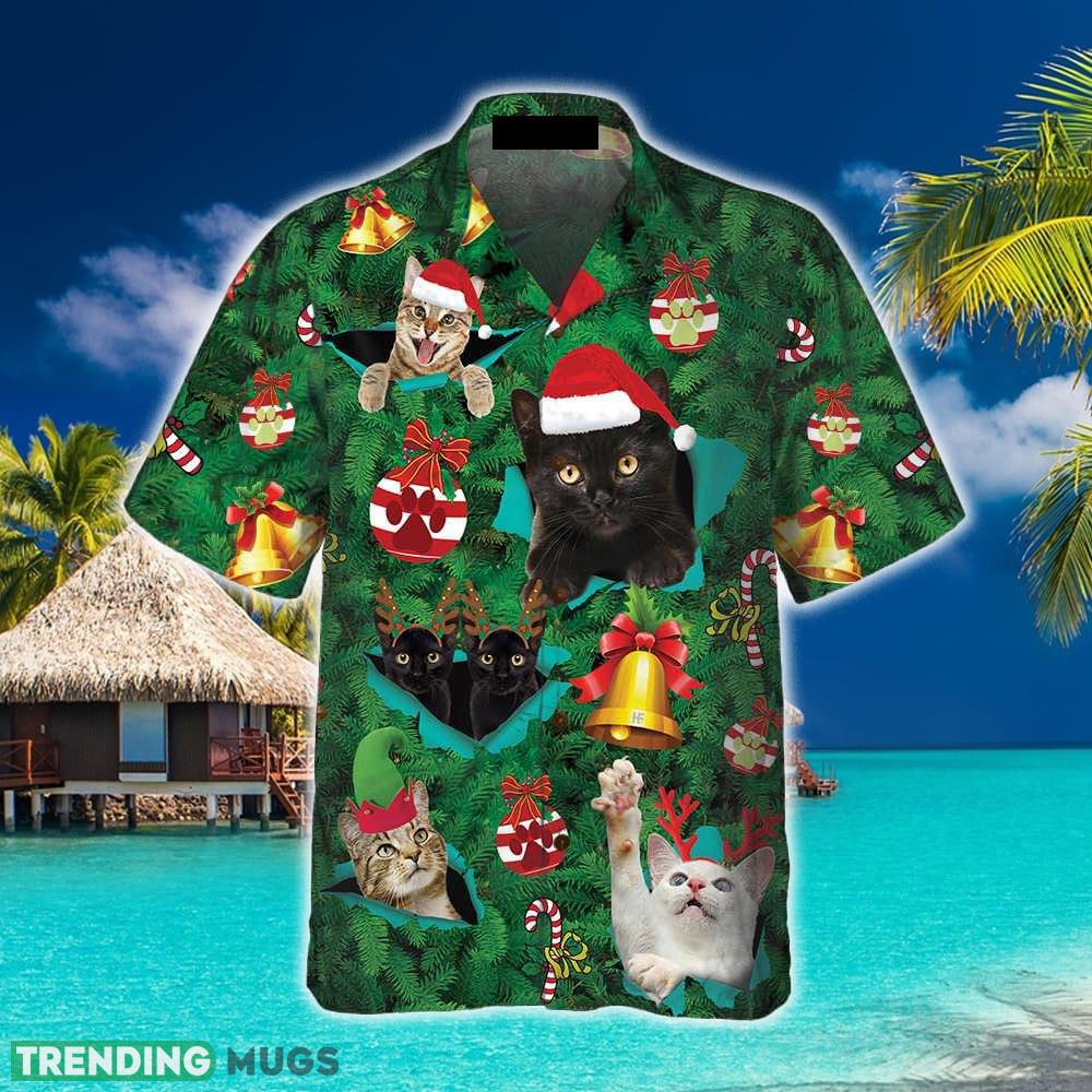 Cats For Christmas 3D Hawaiian Shirt Beach Summer For Men And Women Gift Hawaiian Shirt Cats For Christmas 3D Hawaiian Shirt Beach Summer For Men And Women Gift Hawaiian Shirt
