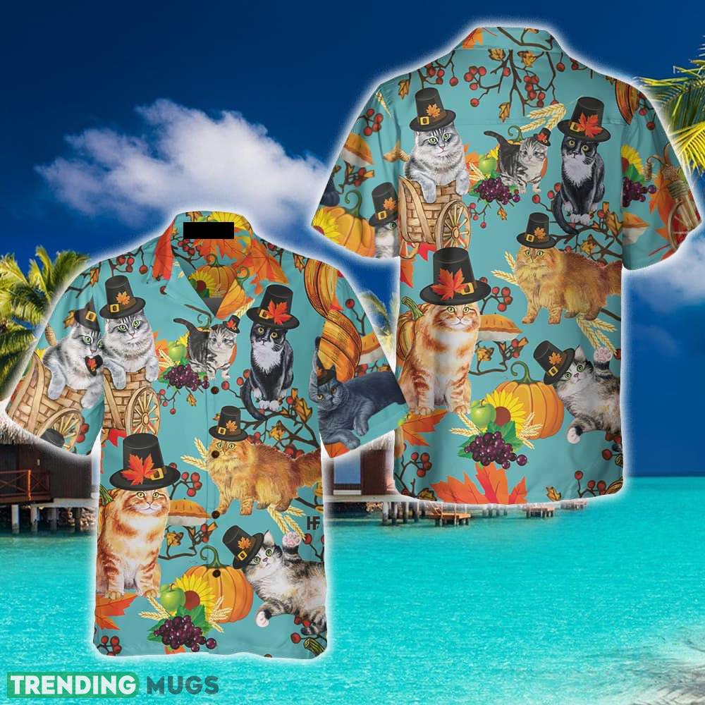 Cats Thanksgiving Hawaiian Shirt Summer Beach Gift For Men And Women - Cats Thanksgiving Hawaiian Shirt, Funny Gift For Thanksgiving Day_1 Cats Thanksgiving Hawaiian Shirt Summer Beach Gift For Men And Women - Cats Thanksgiving Hawaiian Shirt, Funny Gift For Thanksgiving Day_1