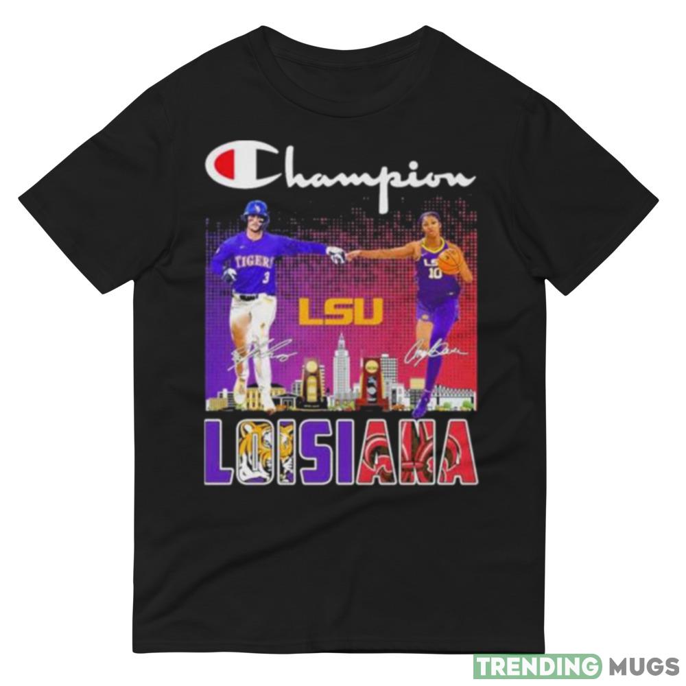 Champion Dylan Crews And Angel Reese Louisiana Lsu Tiger Skyline Signatures Shirt Dark Shirt Champion Dylan Crews And Angel Reese Louisiana Lsu Tiger Skyline Signatures Shirt Dark Shirt