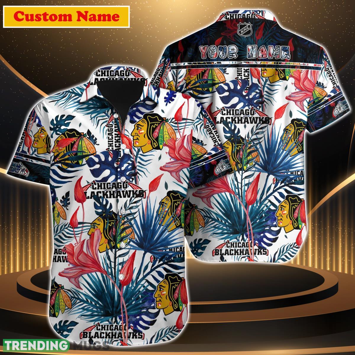Chicago Blackhawks NHL Custom Name Hawaiian Shirt Gift For Men Women Product Photo 1 Chicago Blackhawks NHL Custom Name Hawaiian Shirt Gift For Men Women Product Photo 1