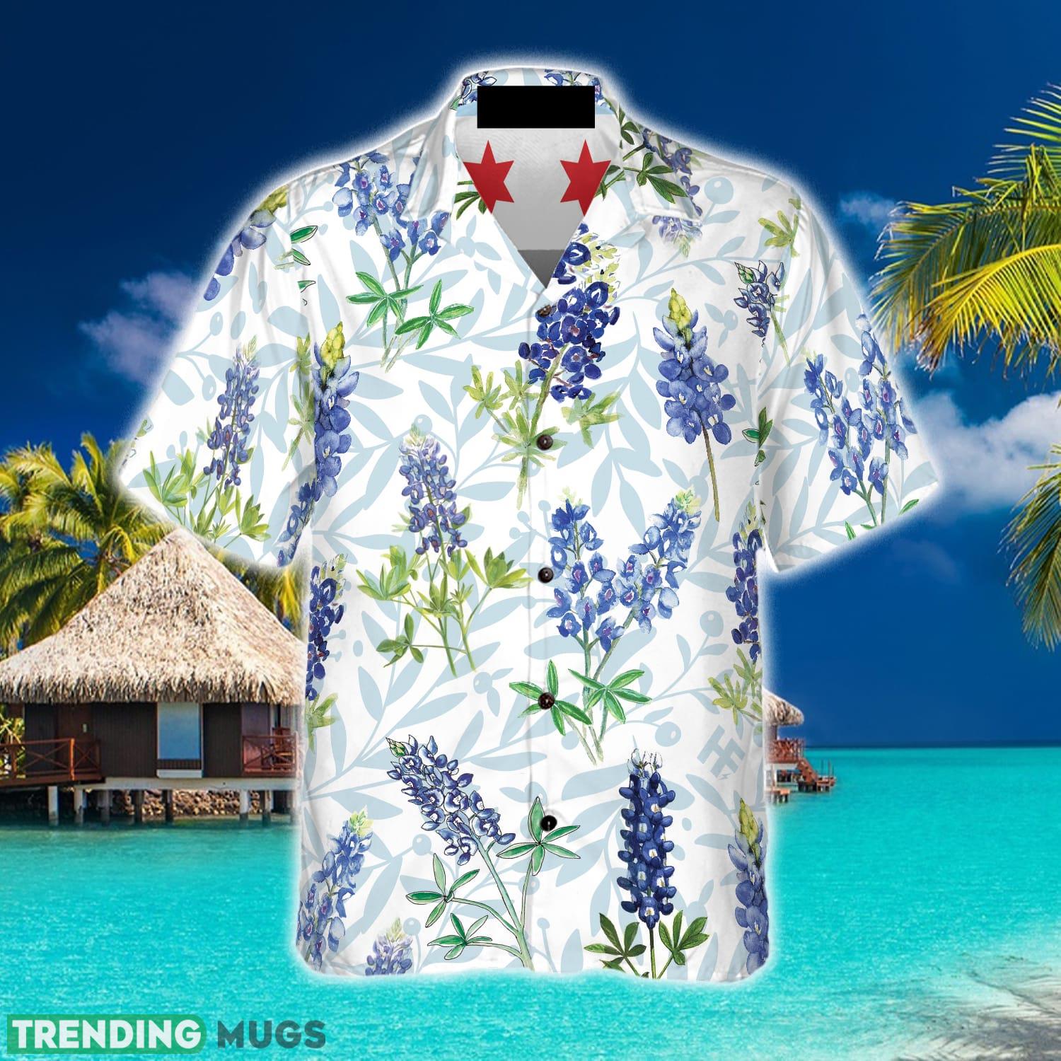 Chicago Bluebonnet Flag Hawaiian Shirt Aloha Summer For Men And Women Gift Hawaiian Shirt Chicago Bluebonnet Flag Hawaiian Shirt Aloha Summer For Men And Women Gift Hawaiian Shirt