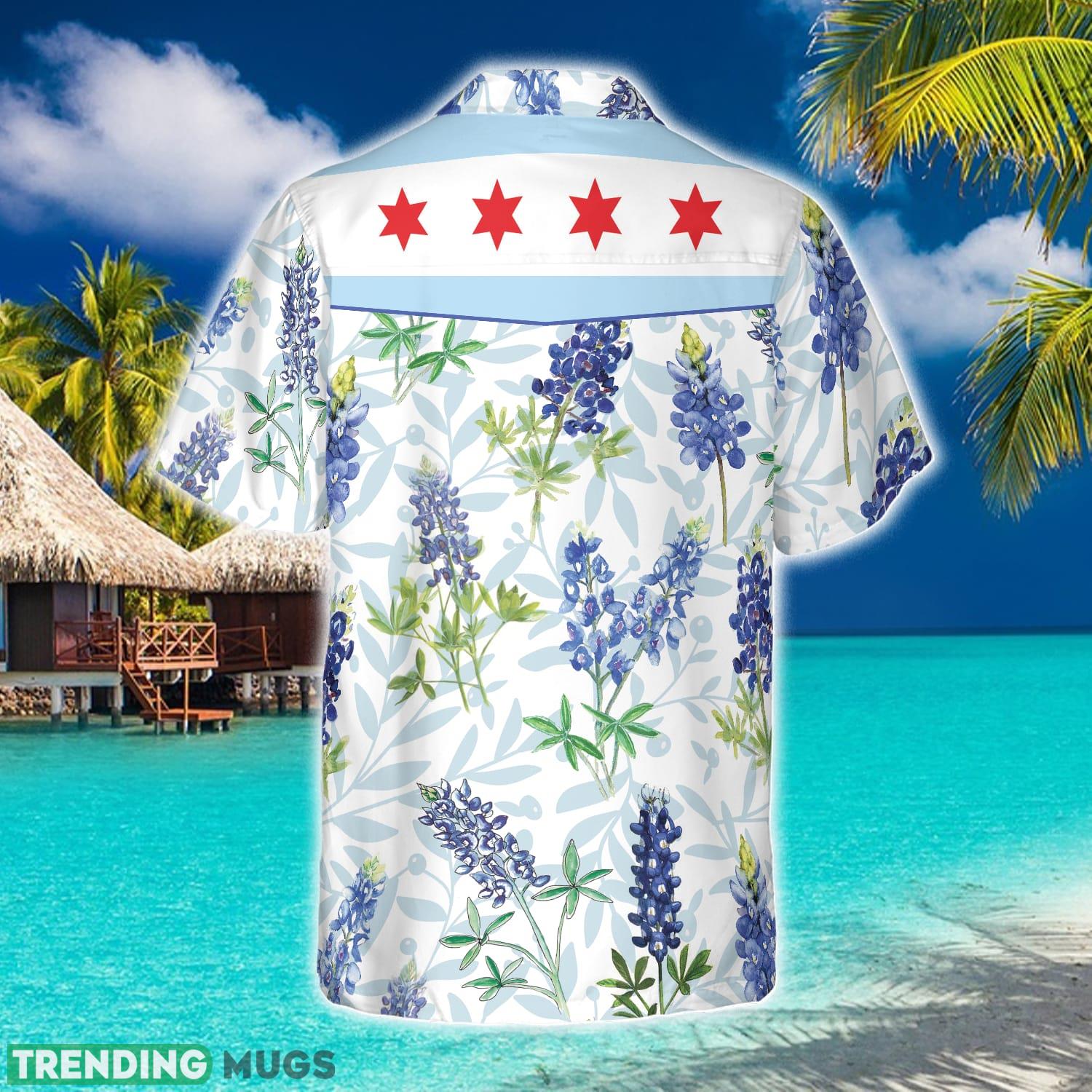 Chicago Bluebonnet Flag Hawaiian Shirt Aloha Summer For Men And Women Gift - Chicago Bluebonnet Flag Hawaiian Shirt_2 Chicago Bluebonnet Flag Hawaiian Shirt Aloha Summer For Men And Women Gift - Chicago Bluebonnet Flag Hawaiian Shirt_2