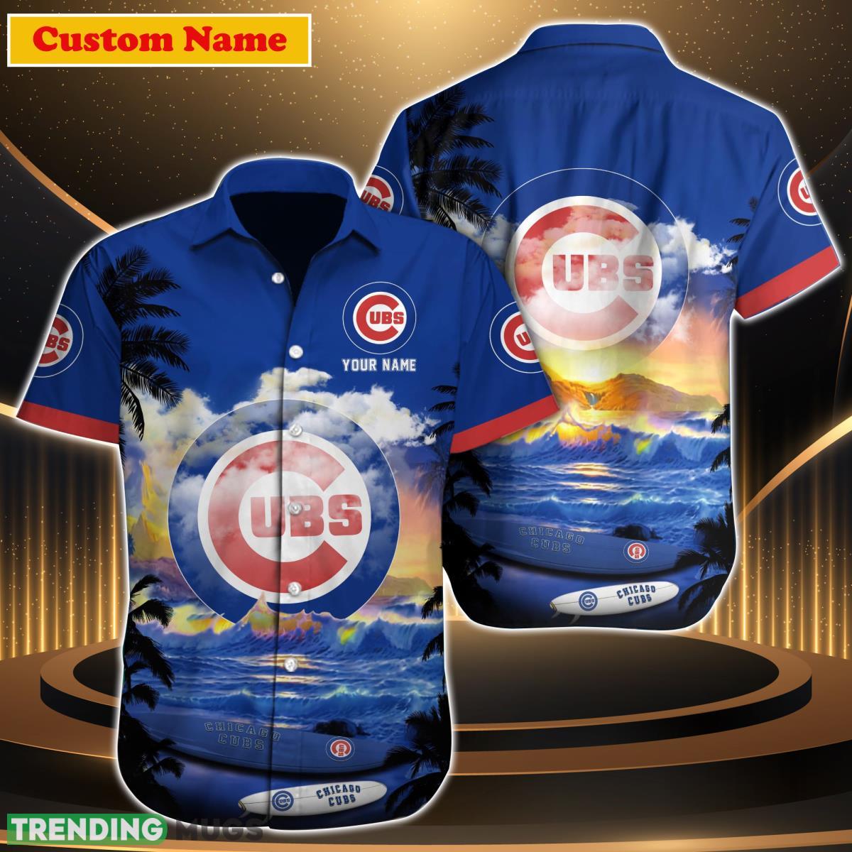 Chicago Cubs MLB Custom Name Hawaiian Shirt Great Gift For Men Women Fans Product Photo 1 Chicago Cubs MLB Custom Name Hawaiian Shirt Great Gift For Men Women Fans Product Photo 1
