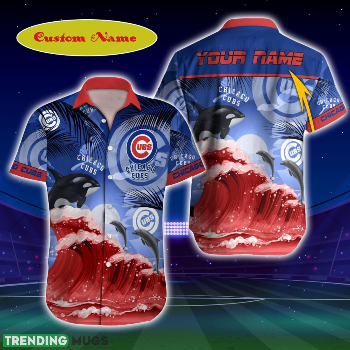 Chicago Cubs MLB Custom Name Hawaiian Shirt Special Gift For Men And Women Fans Product Photo 1 Chicago Cubs MLB Custom Name Hawaiian Shirt Special Gift For Men And Women Fans Product Photo 1