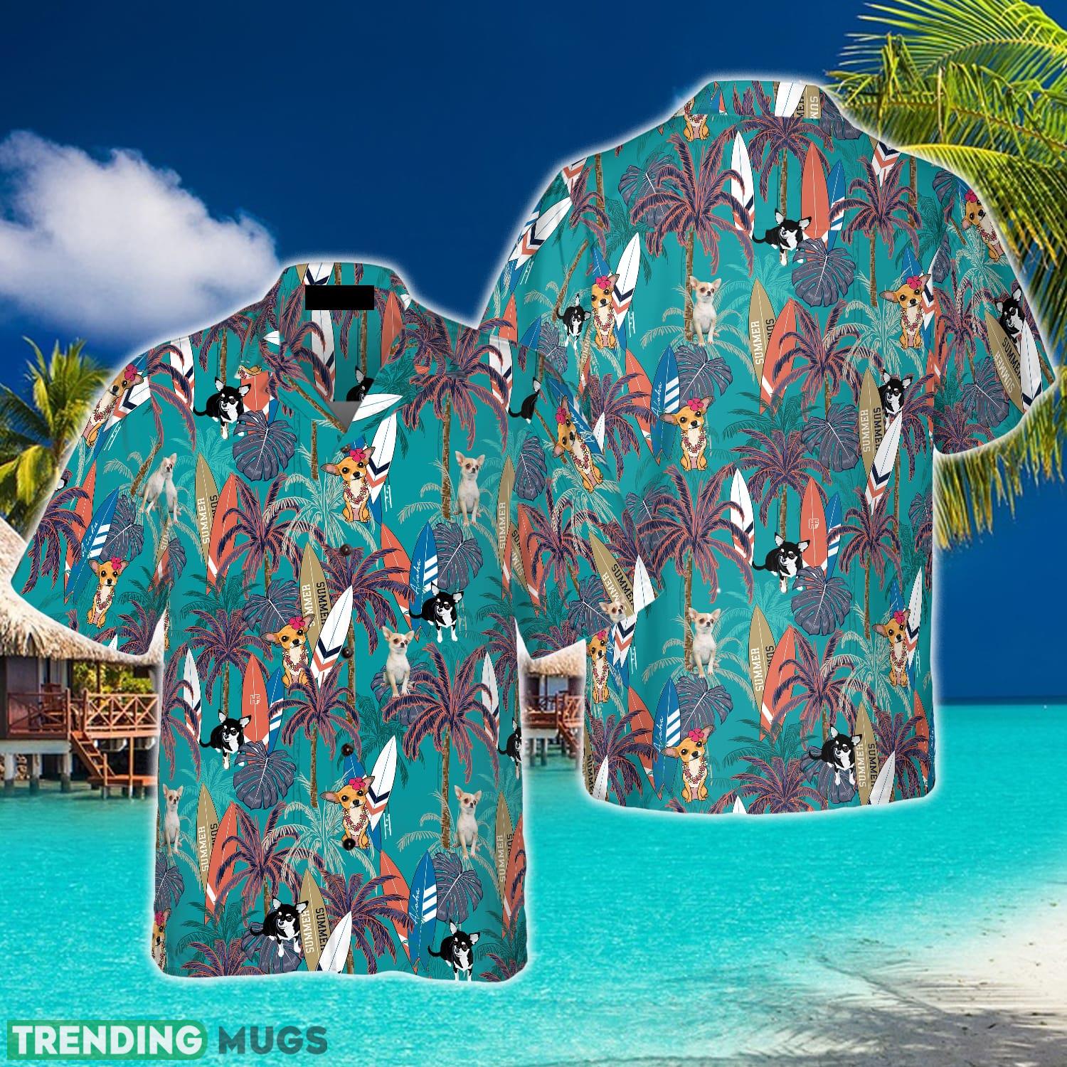 Chihuahua Surfboard And Palm Tree 3D Hawaiian Shirt Beach Summer For Men And Women Gift - Chihuahua Surfboard And Palm Tree Hawaiian Shirt_1 Chihuahua Surfboard And Palm Tree 3D Hawaiian Shirt Beach Summer For Men And Women Gift - Chihuahua Surfboard And Palm Tree Hawaiian Shirt_1
