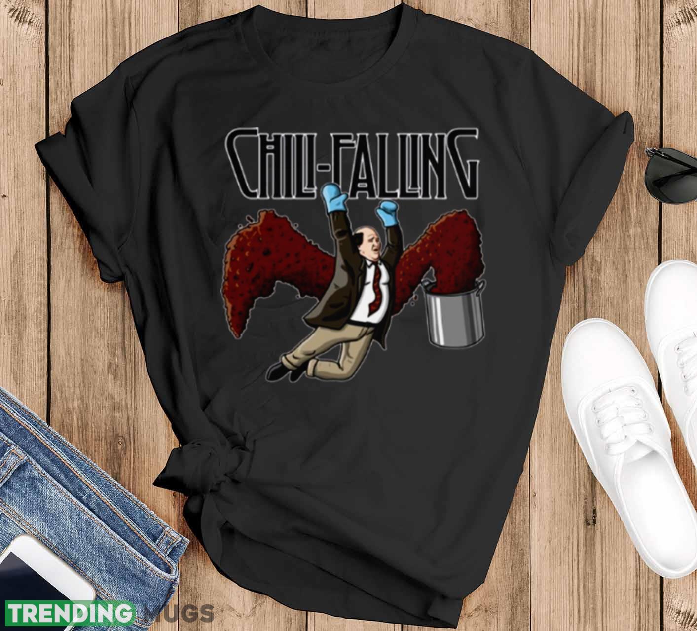 Chili Falling The Office shirt - Black T-Shirt Chili Falling The Office shirt - Black T-Shirt