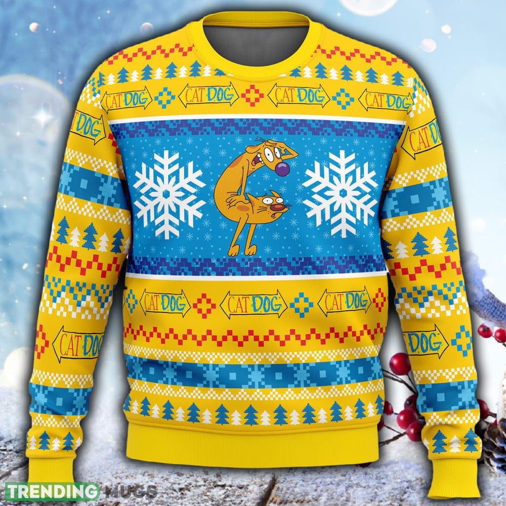 Christmas CatDog Nickelodeon Ugly Christmas 3D Sweater For Men And Women Gift Christmas 3D Sweater Christmas CatDog Nickelodeon Ugly Christmas 3D Sweater For Men And Women Gift Christmas 3D Sweater