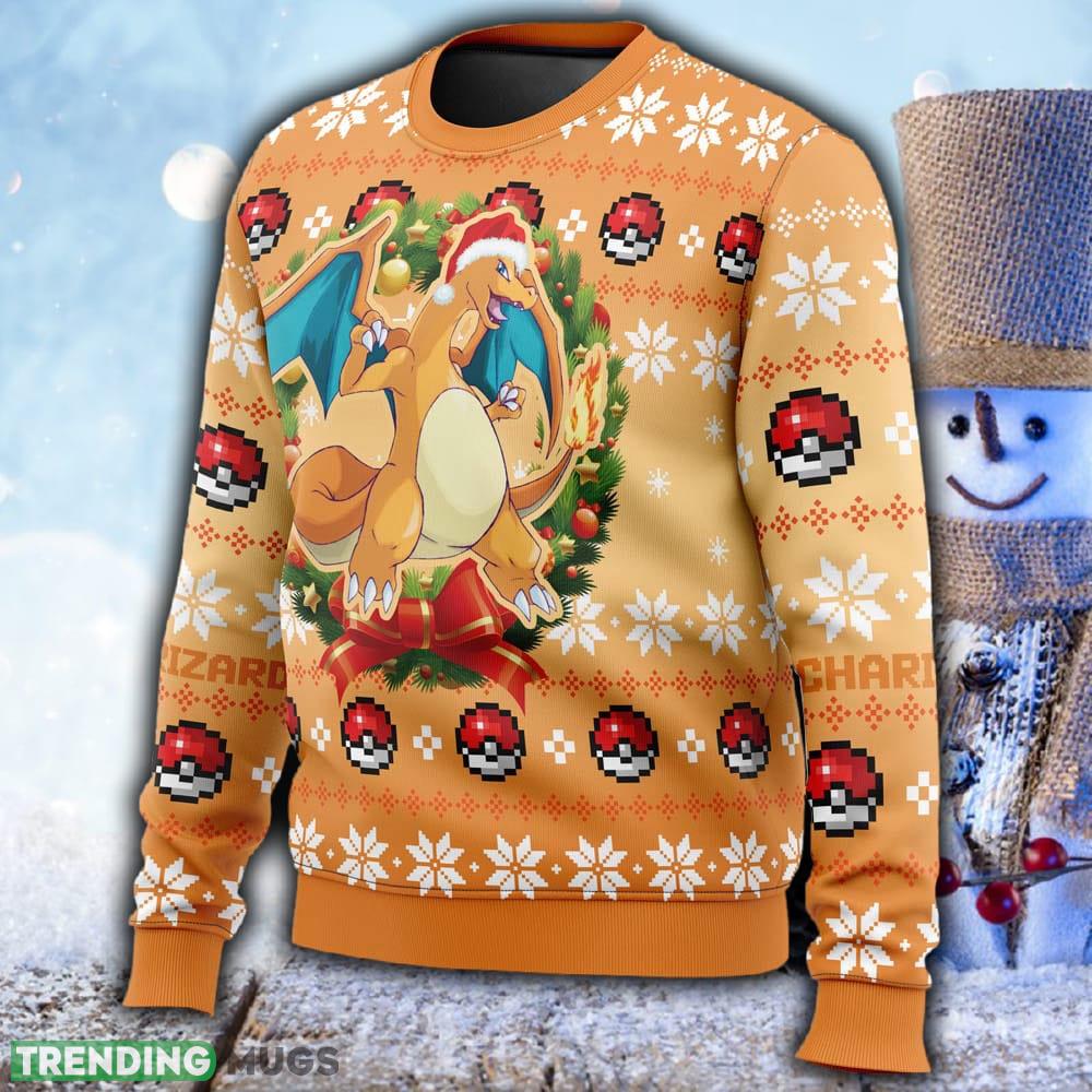 Christmas Charizard Pokemon Ugly Christmas 3D Sweater For Men And Women Gift Christmas 3D Sweater Christmas Charizard Pokemon Ugly Christmas 3D Sweater For Men And Women Gift Christmas 3D Sweater