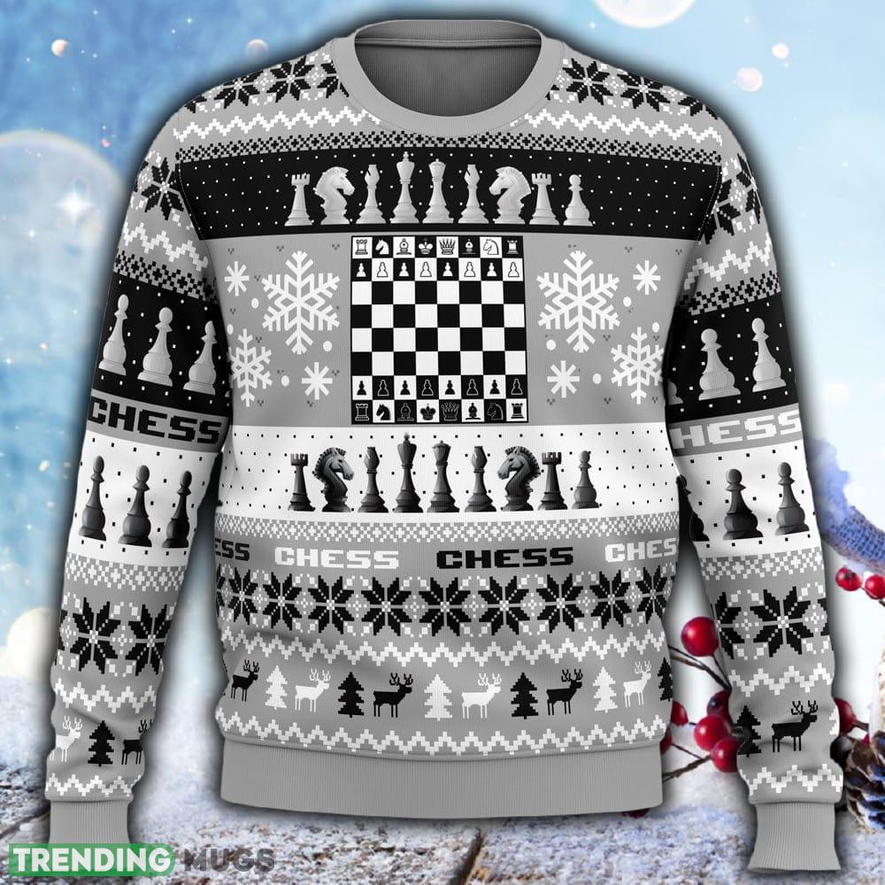 Christmas Chess Board Games Ugly Christmas 3D Sweater For Men And Women Gift Christmas 3D Sweater Christmas Chess Board Games Ugly Christmas 3D Sweater For Men And Women Gift Christmas 3D Sweater