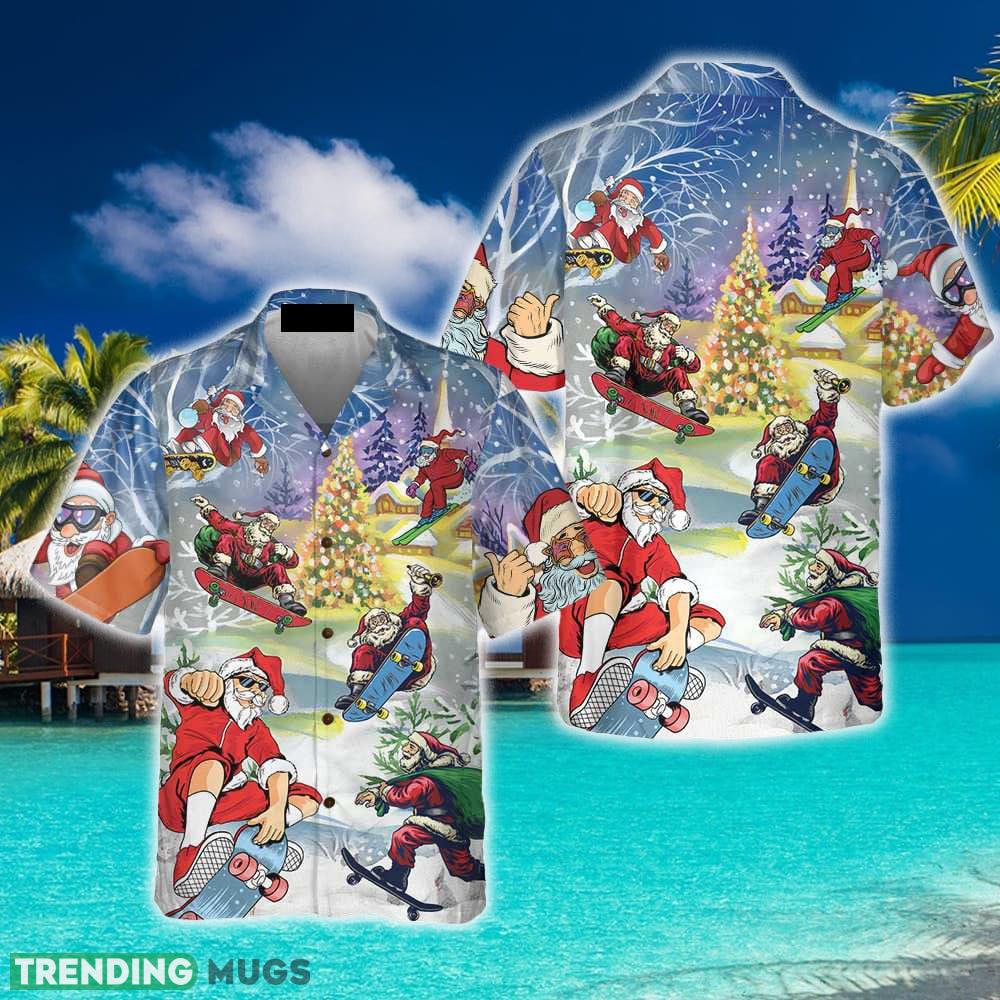 Christmas Come On Skateboard With Santa Hawaiian Shirt Summer Beach Gift For Men And Women - Christmas Come On Skateboard With Santa Hawaiian Shirt, Funny Christmas Santa Claus Shirt, Gift For Christmas_1 Christmas Come On Skateboard With Santa Hawaiian Shirt Summer Beach Gift For Men And Women - Christmas Come On Skateboard With Santa Hawaiian Shirt, Funny Christmas Santa Claus Shirt, Gift For Christmas_1
