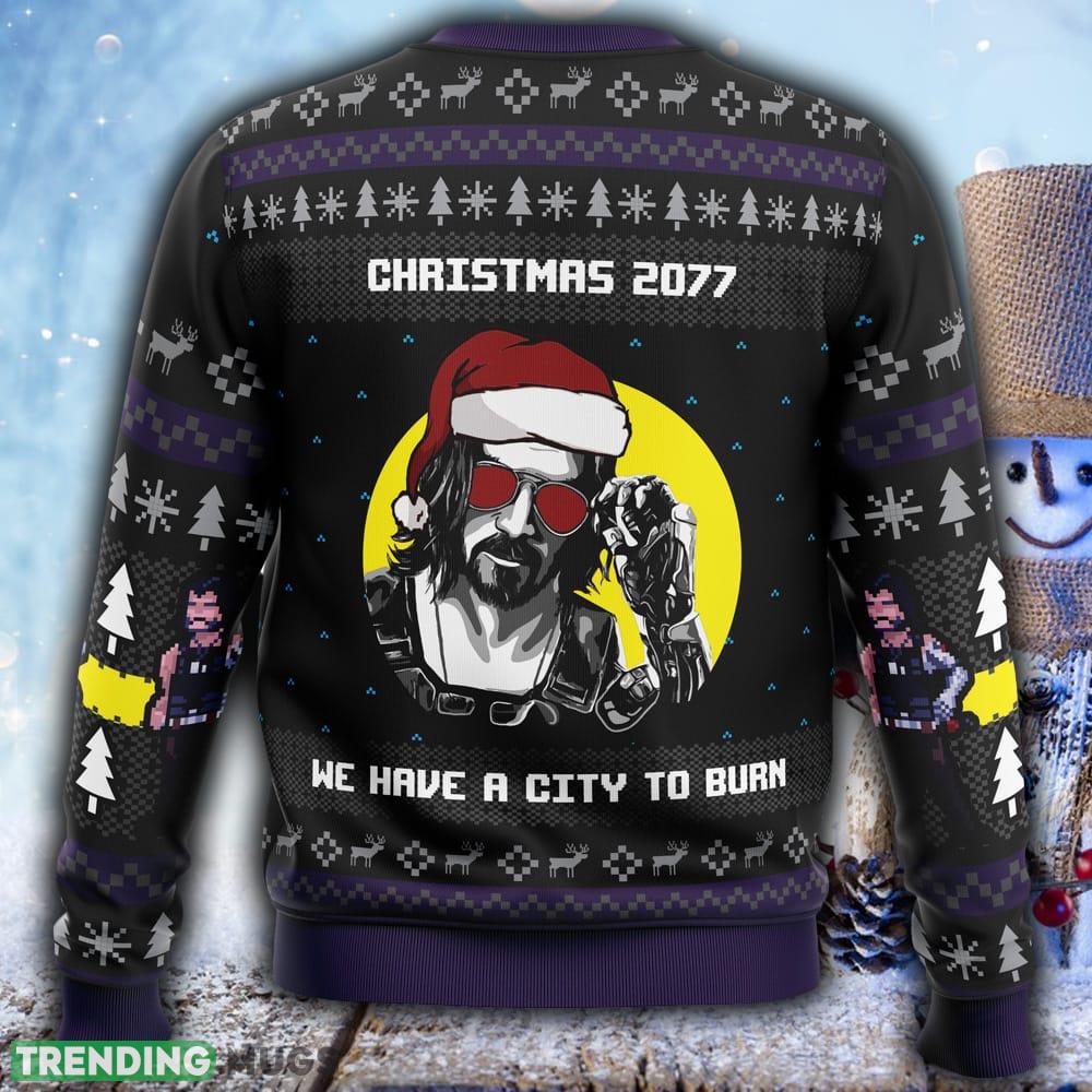 Christmas Cyberpunk 2077 Ugly Christmas 3D Sweater For Men And Women Gift Christmas 3D Sweater Christmas Cyberpunk 2077 Ugly Christmas 3D Sweater For Men And Women Gift Christmas 3D Sweater