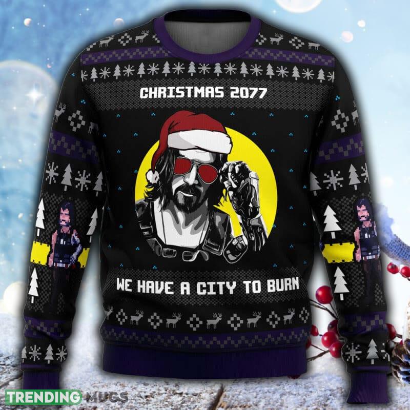 Christmas Cyberpunk 2077 Ugly Christmas 3D Sweater For Men And Women Gift Christmas 3D Sweater Christmas Cyberpunk 2077 Ugly Christmas 3D Sweater For Men And Women Gift Christmas 3D Sweater