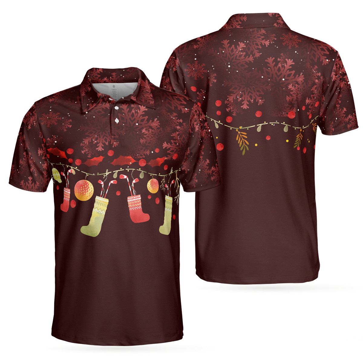 Christmas Golfs- Mens Golfs Short Sleeve- Red Christmas Pattern Shirt Dry Fit- Christmas Shirt Idea Gift Polo Shirt - 310723-092309 Christmas Golfs- Mens Golfs Short Sleeve- Red Christmas Pattern Shirt Dry Fit- Christmas Shirt Idea Gift Polo Shirt - 310723-092309