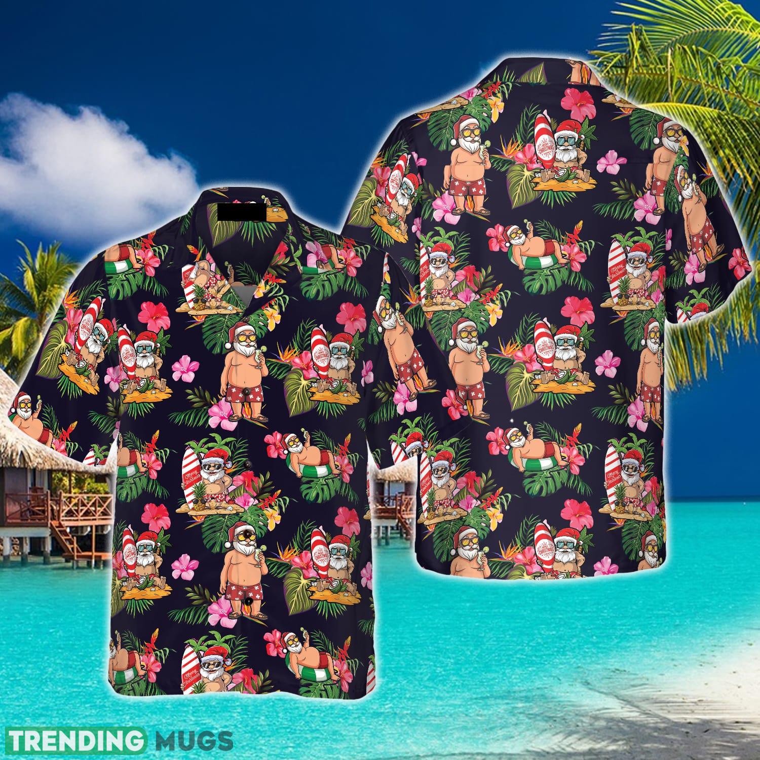 Christmas Hawaiian Shirt Santa With Tropical Flower Christmas Shirt Gift For Men And Women - Christmas Hawaiian Shirt, Santa With Tropical Flower Pattern Shirt Short Sleeve, Christmas Shirt Idea Gift For Men And Women_1 Christmas Hawaiian Shirt Santa With Tropical Flower Christmas Shirt Gift For Men And Women - Christmas Hawaiian Shirt, Santa With Tropical Flower Pattern Shirt Short Sleeve, Christmas Shirt Idea Gift For Men And Women_1