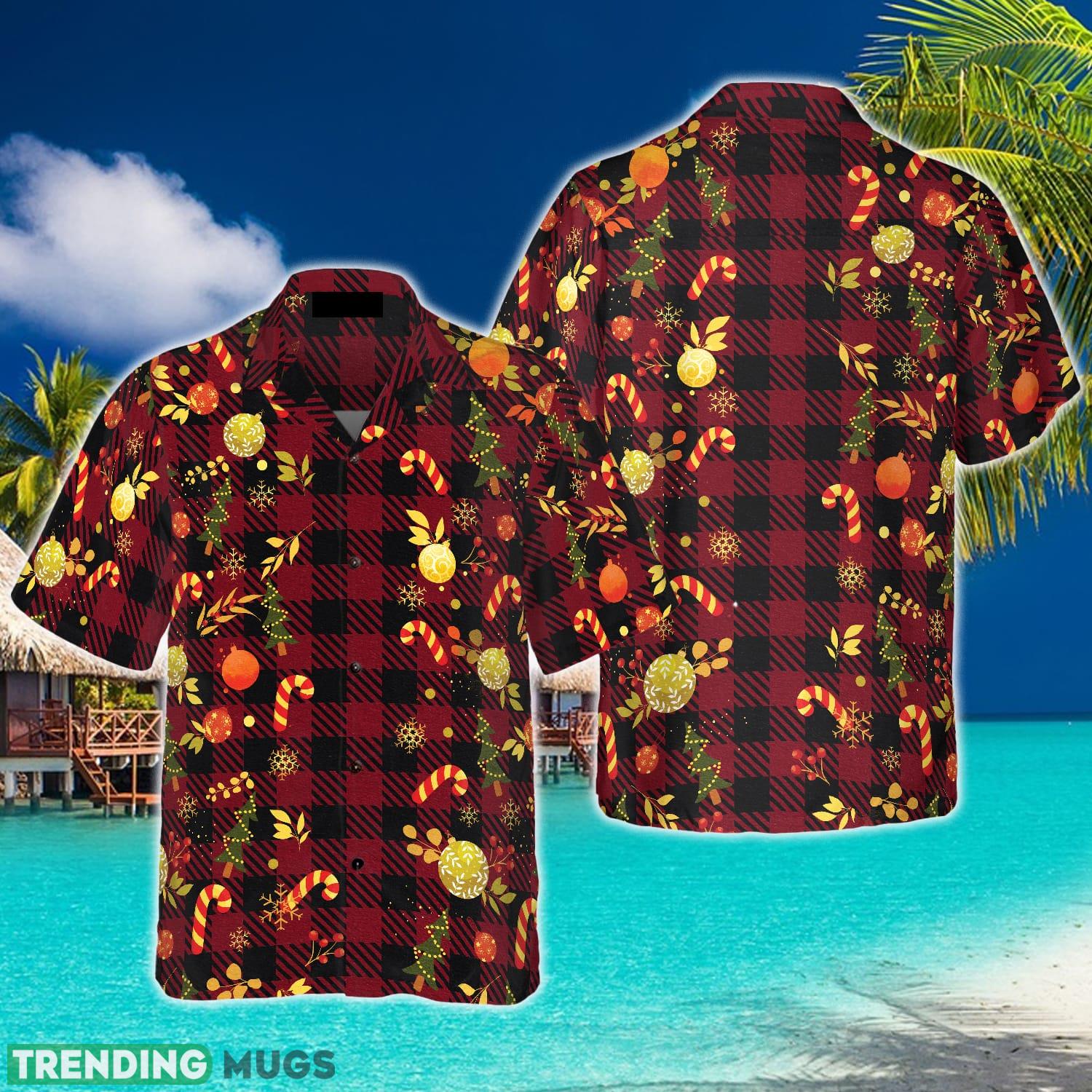 Christmas Hawaiian Shirts Merry Christmas Red Plaid Christmas Shirt Idea Gift For Men And Women - Christmas Hawaiian Shirts, Merry Christmas Red Plaid Pattern Shirt Short Sleeve, Christmas Shirt Idea Gift For Men And Women_1