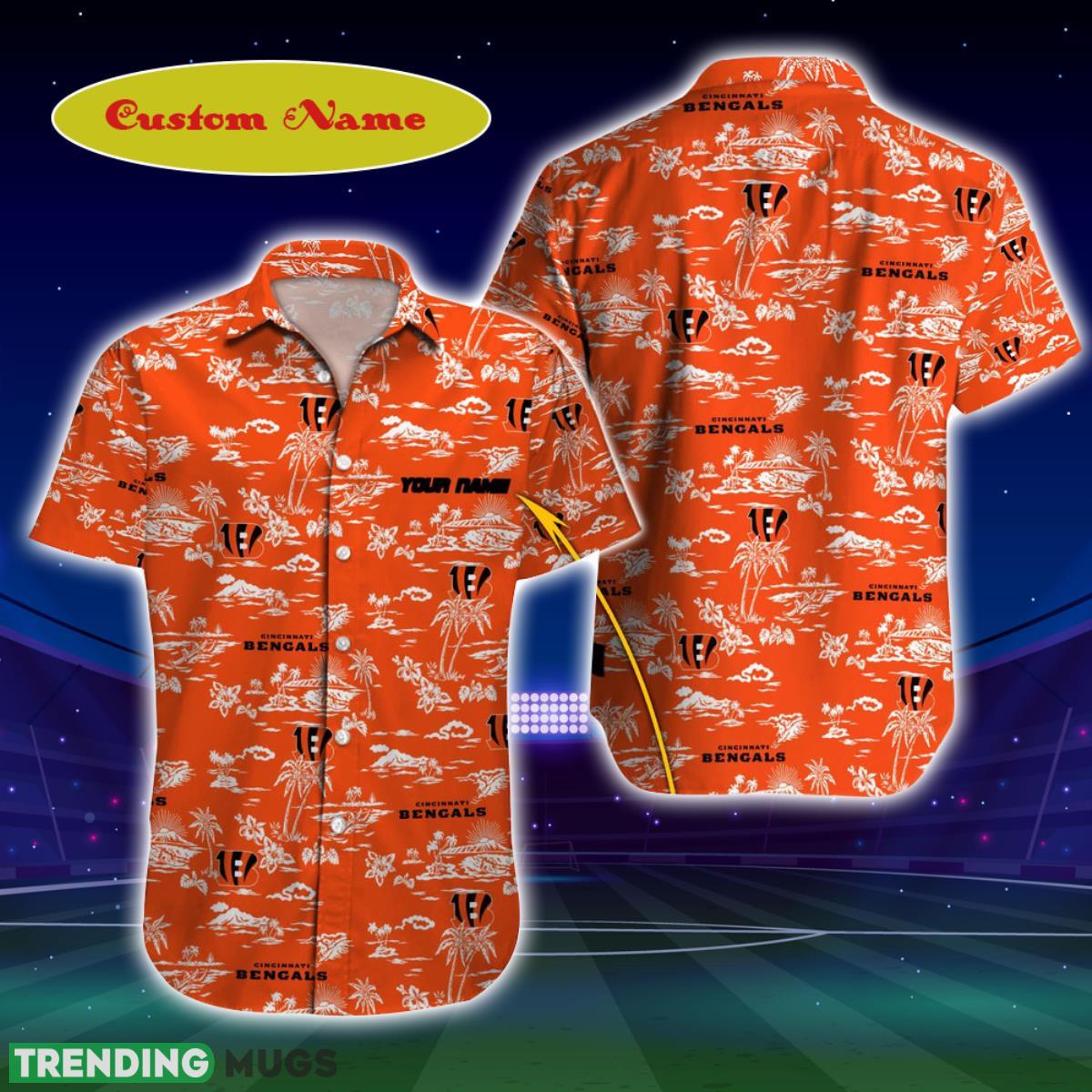 Cincinnati Bengals NFL Football Custom Name Hawaiian Shirt Best Gift For Men And Women Fans Product Photo 1
