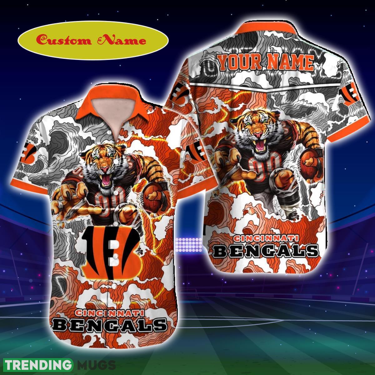 Cincinnati Bengals NFL Football Custom Name Hawaiian Shirt For Men And Women Best Gift For Fans Product Photo 1 Cincinnati Bengals NFL Football Custom Name Hawaiian Shirt For Men And Women Best Gift For Fans Product Photo 1