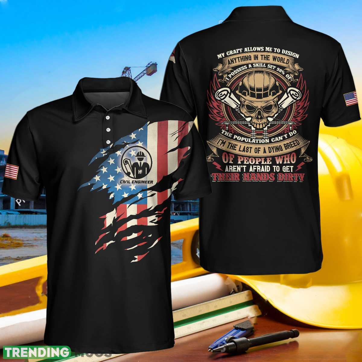 Civil Engineer My Craft Allows Me To Design Anything Skull, American Flag, Engineer Shirt Polo Shirt - Civil Engineer My Craft Allows Me To Design Anything Skull Polo Shirt, American Flag Polo Shirt, Engineer Shirt For Men_1 Civil Engineer My Craft Allows Me To Design Anything Skull, American Flag, Engineer Shirt Polo Shirt - Civil Engineer My Craft Allows Me To Design Anything Skull Polo Shirt, American Flag Polo Shirt, Engineer Shirt For Men_1