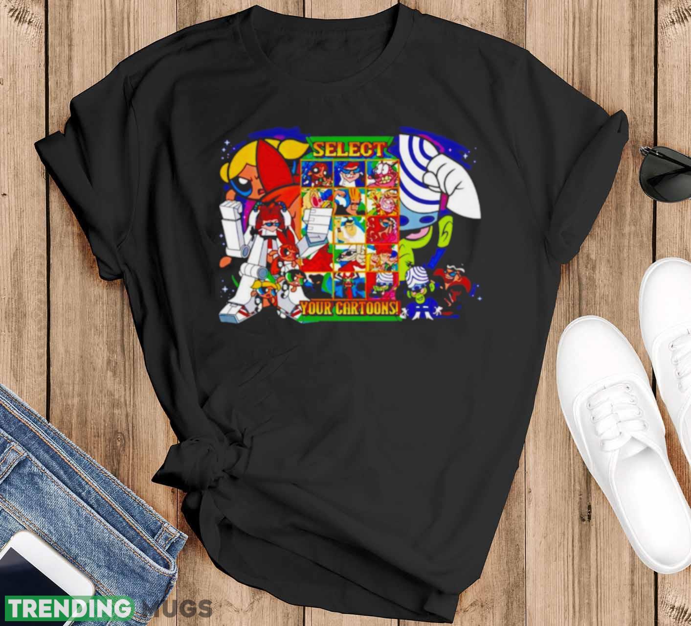 Clash of cartoons shirt - Black T-Shirt Clash of cartoons shirt - Black T-Shirt