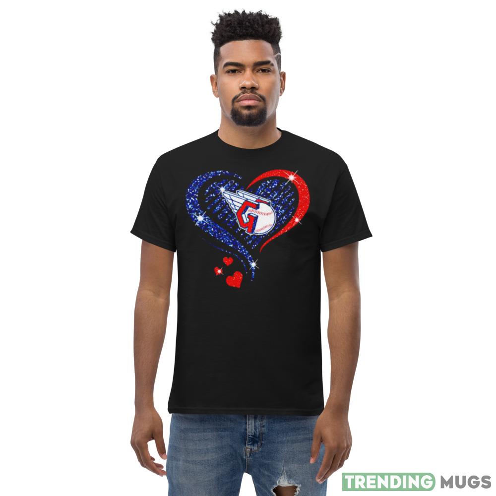 cleveland Guardians baseball logo heart diamond shirt Dark Shirt cleveland Guardians baseball logo heart diamond shirt Dark Shirt