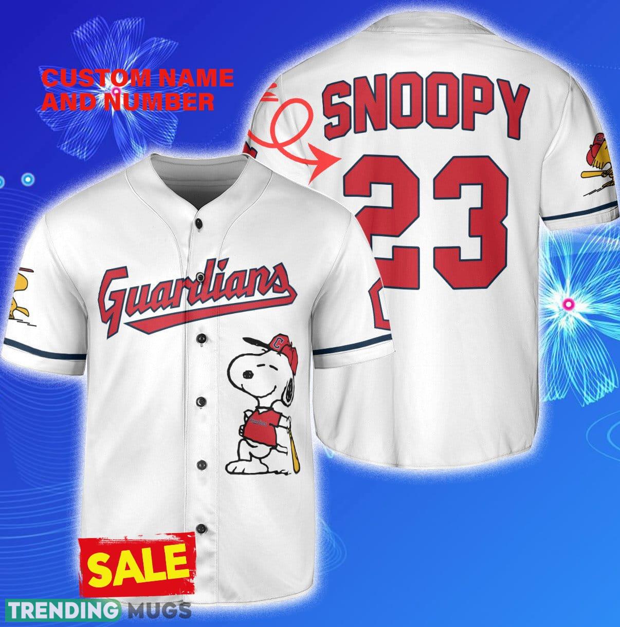 Cleveland Guardians Peanuts Snoopy x Cleveland Guardians Custom Number And Name White Jersey Baseball Shirt - Cleveland Guardians Peanuts Snoopy x Cleveland Guardians Custom Number And Name White Jersey Baseball Shirt Cleveland Guardians Peanuts Snoopy x Cleveland Guardians Custom Number And Name White Jersey Baseball Shirt - Cleveland Guardians Peanuts Snoopy x Cleveland Guardians Custom Number And Name White Jersey Baseball Shirt