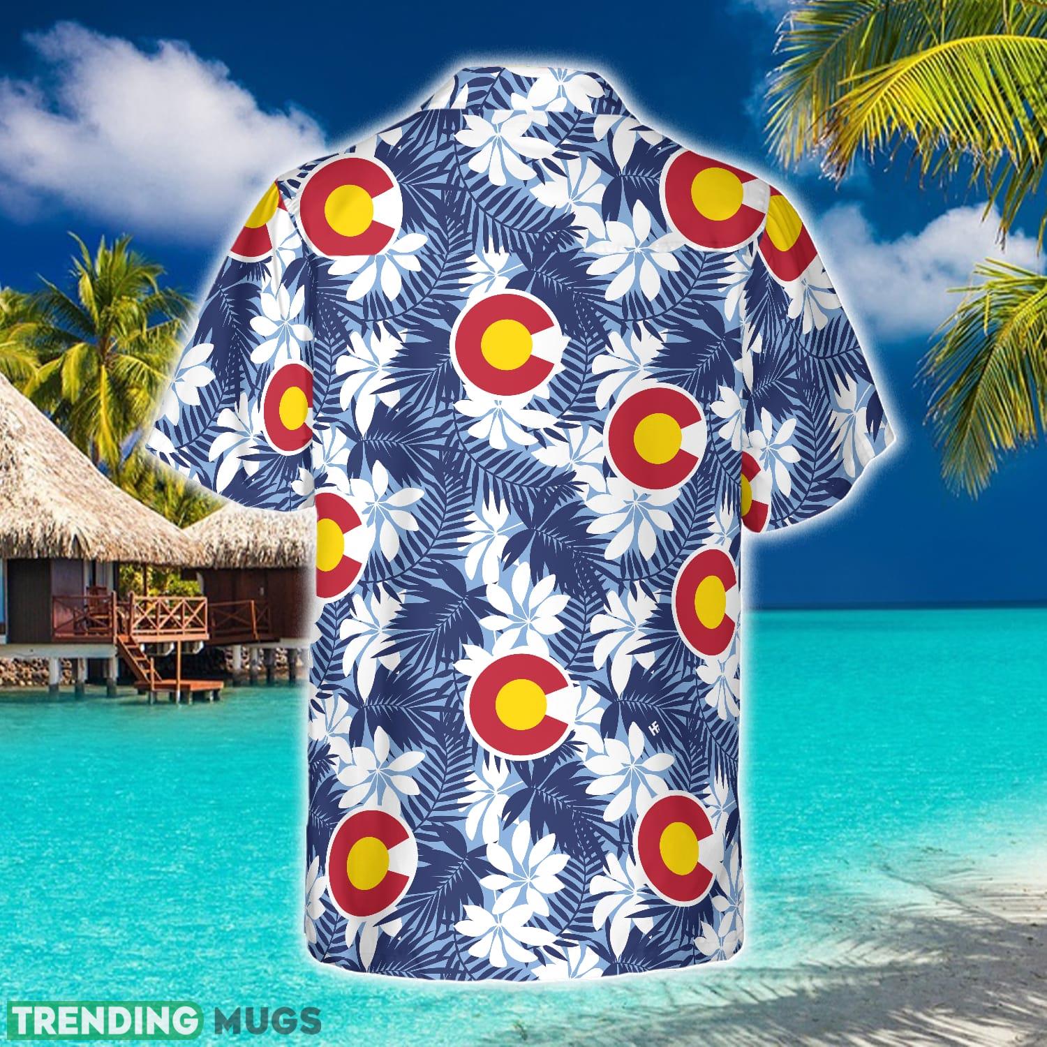 Colorado Flag Seamless Pattern USA Hawaiian Shirt Summer Beach Gift For Men And Women Hawaiian Shirt Colorado Flag Seamless Pattern USA Hawaiian Shirt Summer Beach Gift For Men And Women Hawaiian Shirt