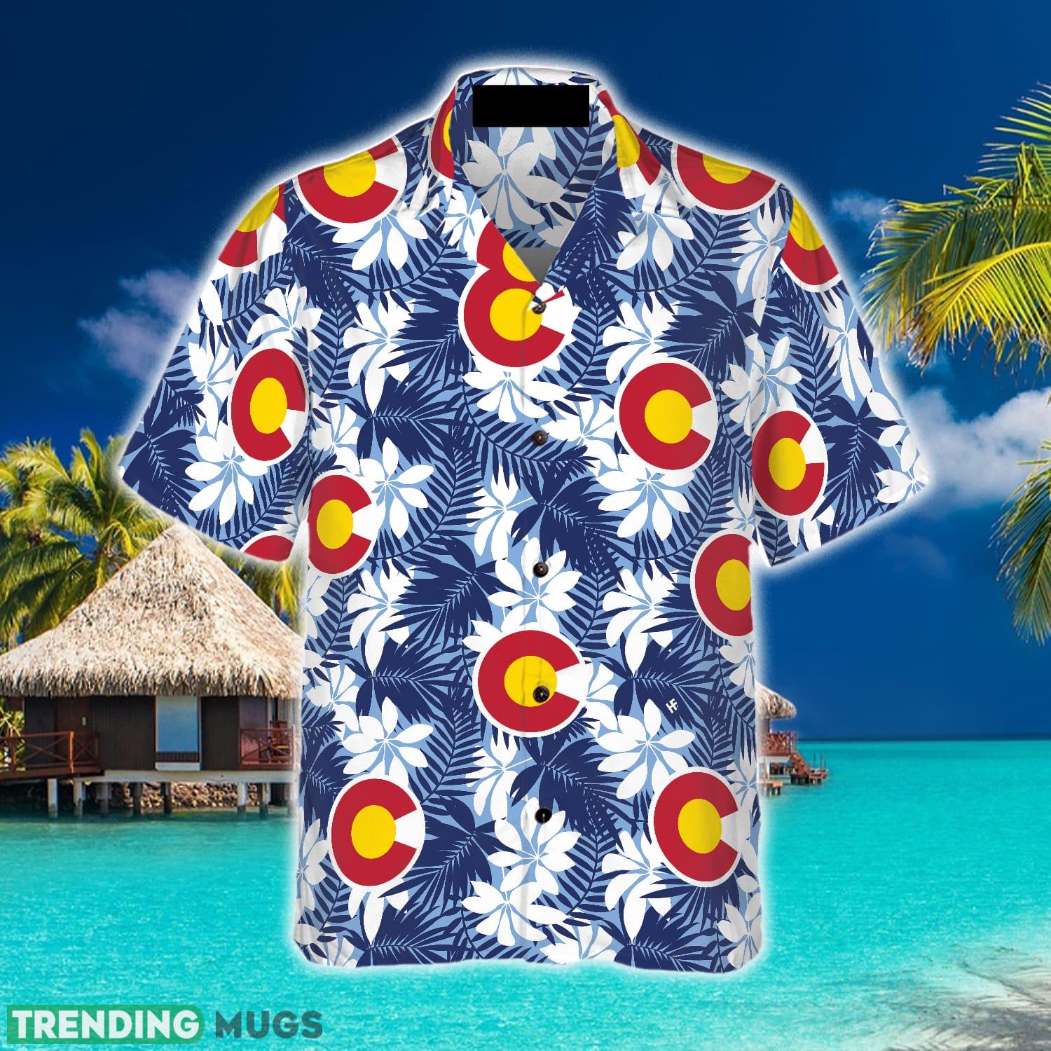 Colorado Flag Seamless Pattern USA Hawaiian Shirt Summer Beach Gift For Men And Women Hawaiian Shirt Colorado Flag Seamless Pattern USA Hawaiian Shirt Summer Beach Gift For Men And Women Hawaiian Shirt