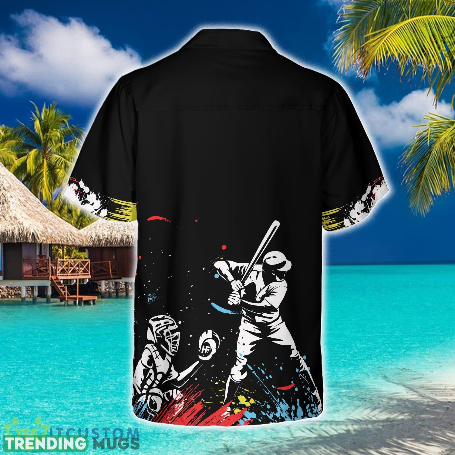 Colorful Baseball Dark Background Hawaiian Shirt Aloha Summer For Men And Women Gift Hawaiian Shirt Colorful Baseball Dark Background Hawaiian Shirt Aloha Summer For Men And Women Gift Hawaiian Shirt