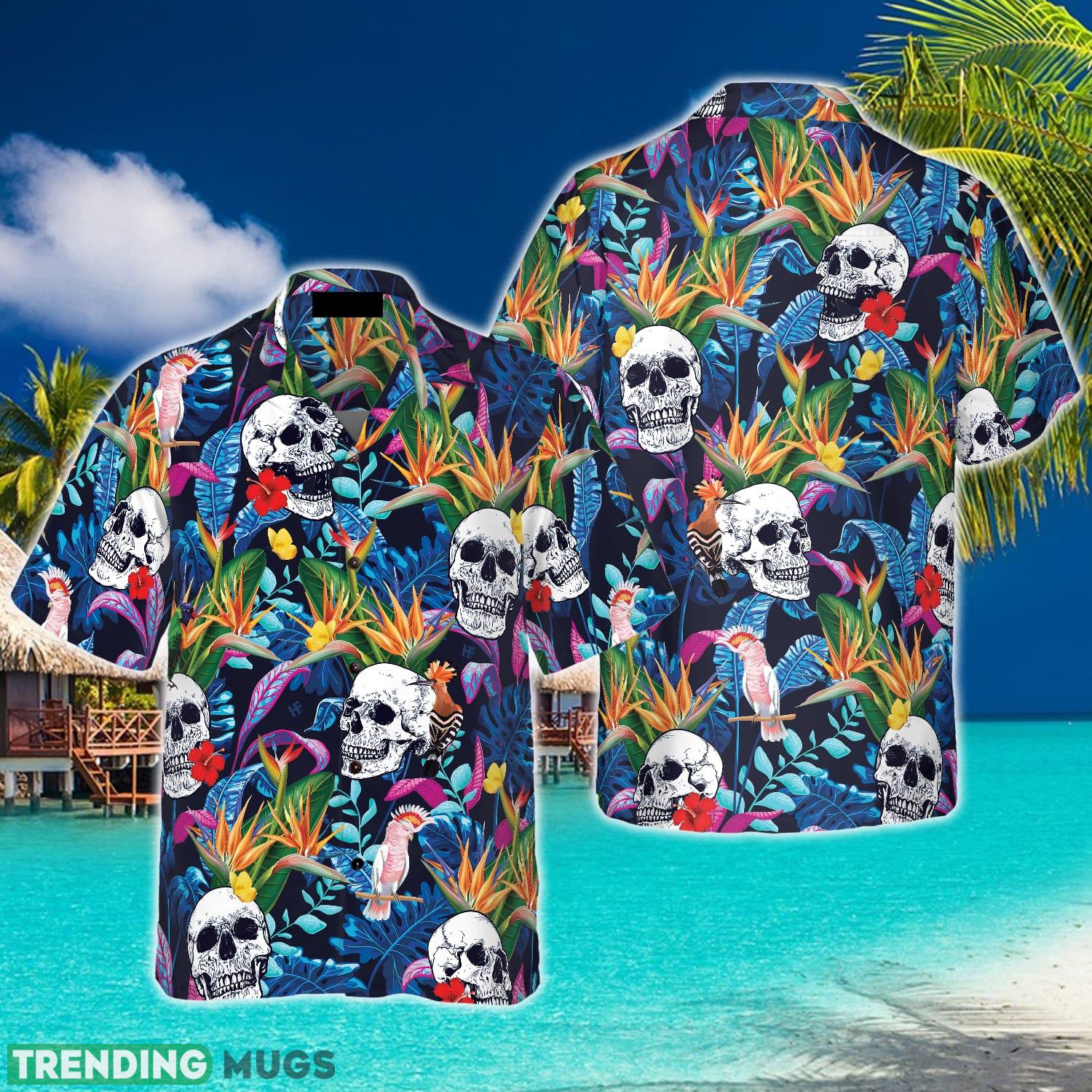 Colorful Tropical Forest And Skull 3D Hawaiian Shirt Beach Summer For Men And Women Gift Hawaiian Shirt Colorful Tropical Forest And Skull 3D Hawaiian Shirt Beach Summer For Men And Women Gift Hawaiian Shirt