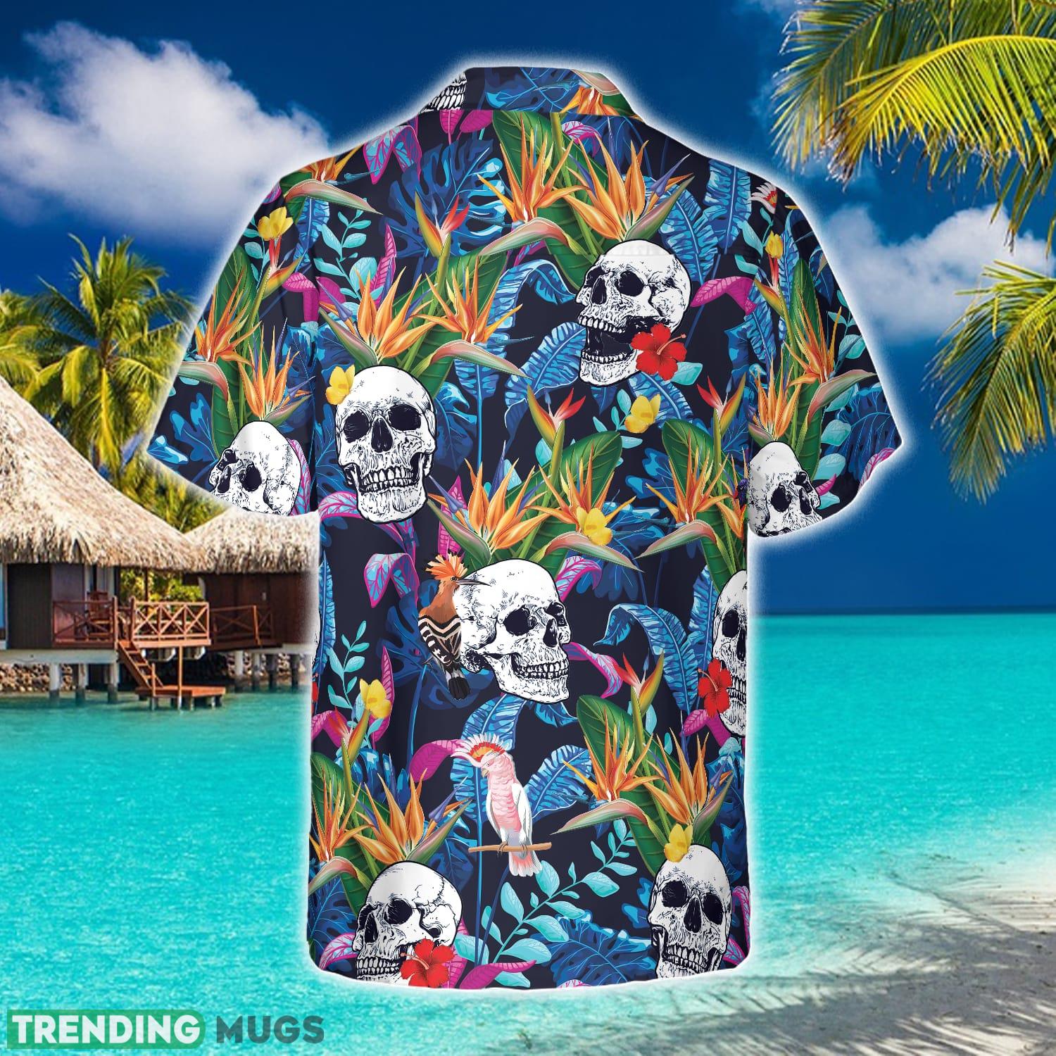 Colorful Tropical Forest And Skull 3D Hawaiian Shirt Beach Summer For Men And Women Gift - Colorful Tropical Forest And Skull Hawaiian Shirt_2 Colorful Tropical Forest And Skull 3D Hawaiian Shirt Beach Summer For Men And Women Gift - Colorful Tropical Forest And Skull Hawaiian Shirt_2