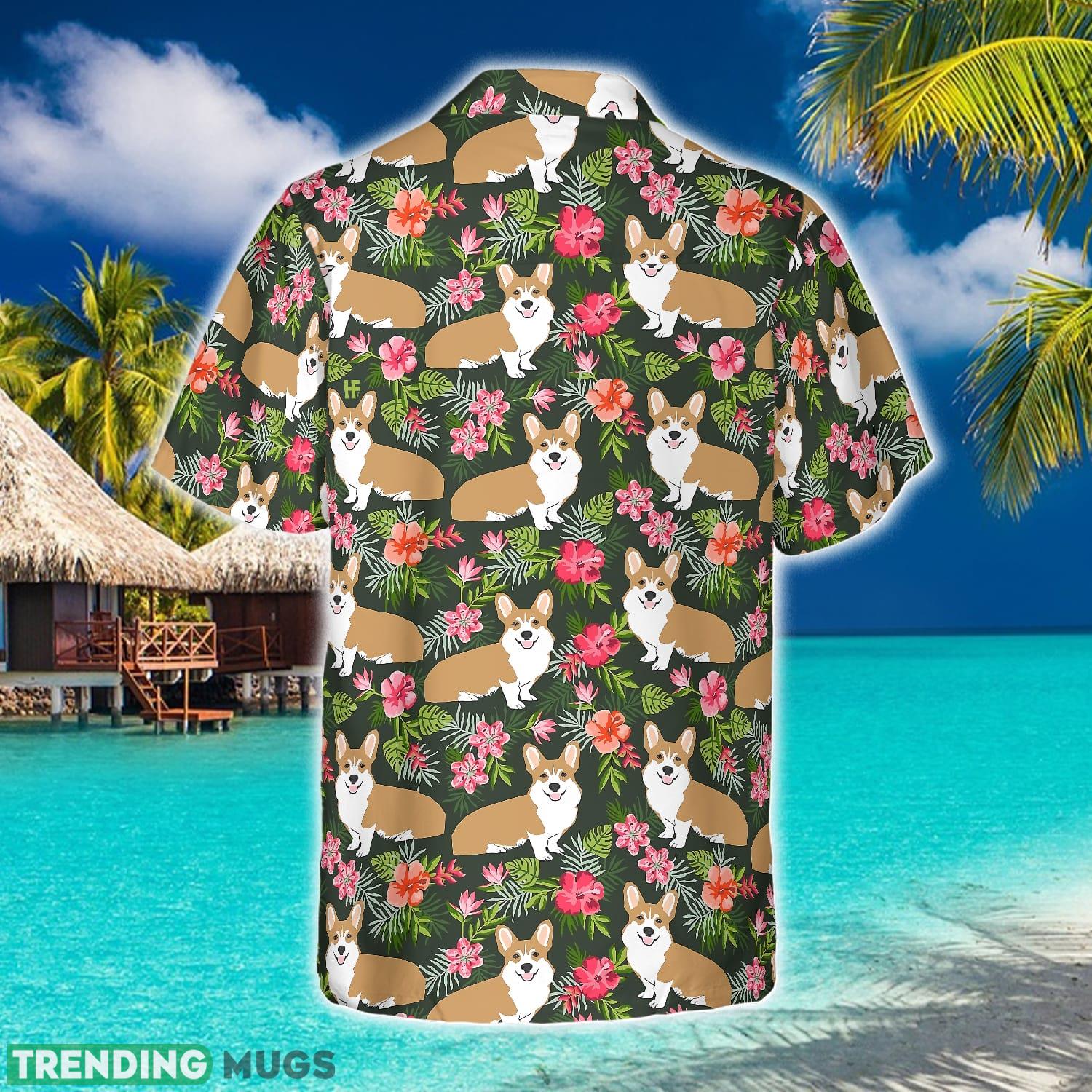 Corgi Tropical Flower Hawaiian Shirt Aloha Summer For Men And Women Gift Hawaiian Shirt Corgi Tropical Flower Hawaiian Shirt Aloha Summer For Men And Women Gift Hawaiian Shirt