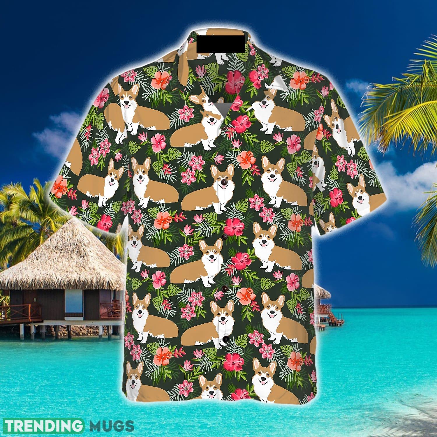Corgi Tropical Flower Hawaiian Shirt Aloha Summer For Men And Women Gift Hawaiian Shirt Corgi Tropical Flower Hawaiian Shirt Aloha Summer For Men And Women Gift Hawaiian Shirt