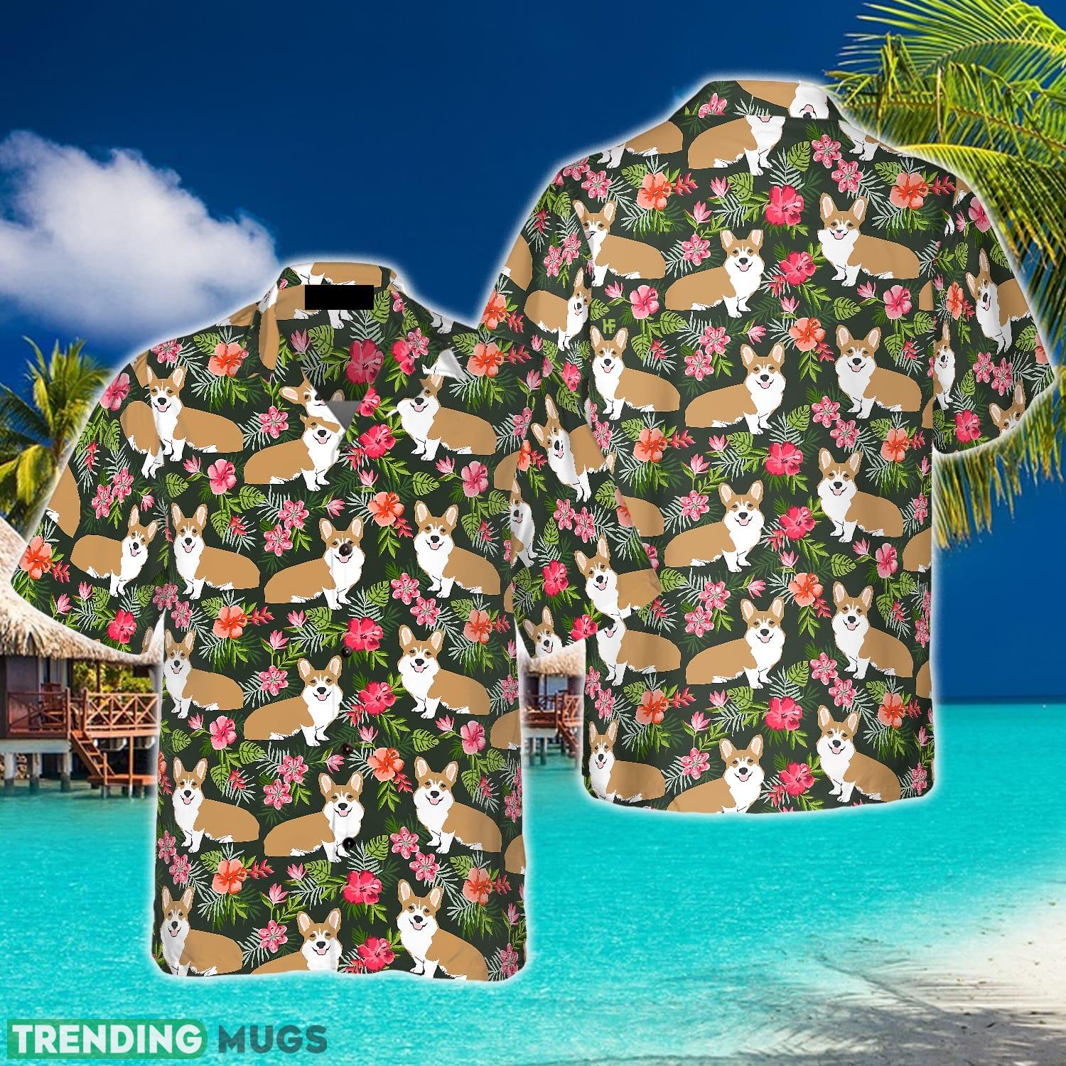 Corgi Tropical Flower Hawaiian Shirt Aloha Summer For Men And Women Gift - Corgi Tropical Flower Hawaiian Shirt_1 Corgi Tropical Flower Hawaiian Shirt Aloha Summer For Men And Women Gift - Corgi Tropical Flower Hawaiian Shirt_1