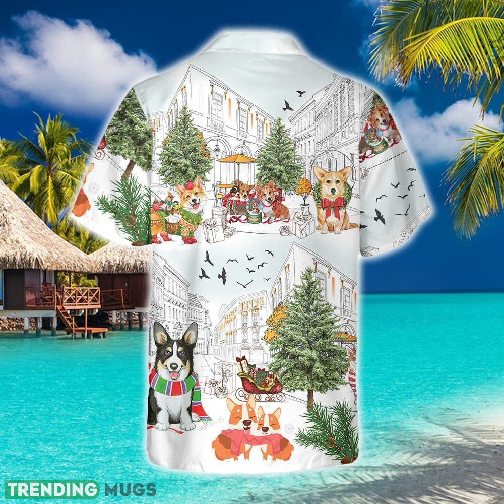 Corgis On Christmas Day 3D Hawaiian Shirt Beach Summer For Men And Women Gift Hawaiian Shirt Corgis On Christmas Day 3D Hawaiian Shirt Beach Summer For Men And Women Gift Hawaiian Shirt