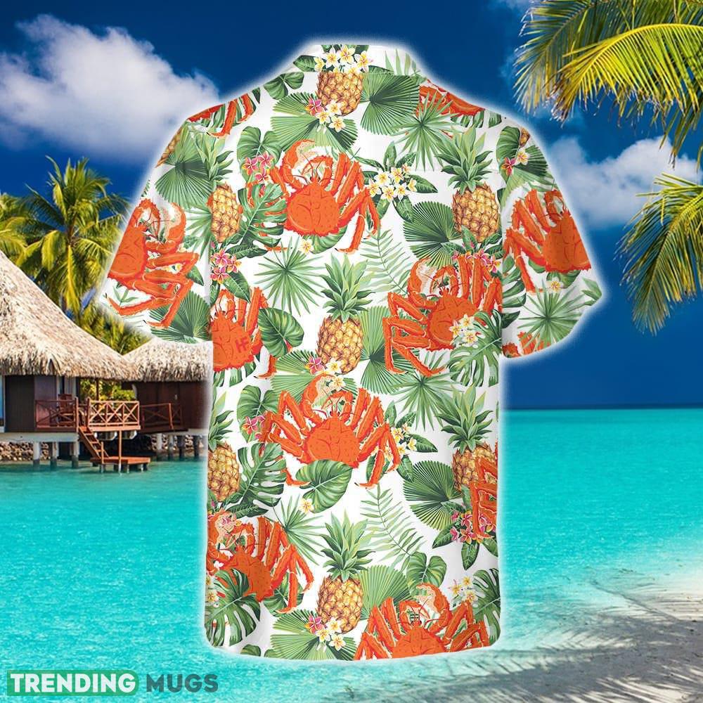 Crab And Tropical Pineapple Pattern 3D Hawaiian Shirt Beach Summer For Men And Women Gift Hawaiian Shirt Crab And Tropical Pineapple Pattern 3D Hawaiian Shirt Beach Summer For Men And Women Gift Hawaiian Shirt