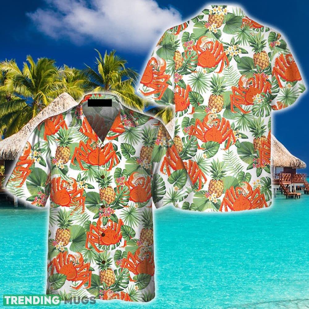 Crab And Tropical Pineapple Pattern 3D Hawaiian Shirt Beach Summer For Men And Women Gift - Crab And Tropical Pineapple Pattern Hawaiian Shirt, Unique Crab Shirt, Crab Print Shirt_1 Crab And Tropical Pineapple Pattern 3D Hawaiian Shirt Beach Summer For Men And Women Gift - Crab And Tropical Pineapple Pattern Hawaiian Shirt, Unique Crab Shirt, Crab Print Shirt_1