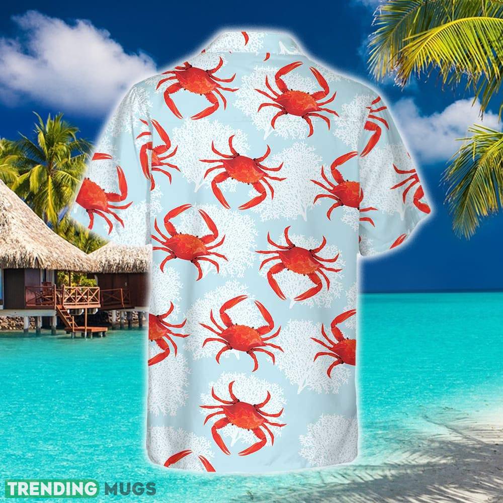 Crab On Light Blue 3D Hawaiian Shirt Beach Summer For Men And Women Gift Hawaiian Shirt Crab On Light Blue 3D Hawaiian Shirt Beach Summer For Men And Women Gift Hawaiian Shirt